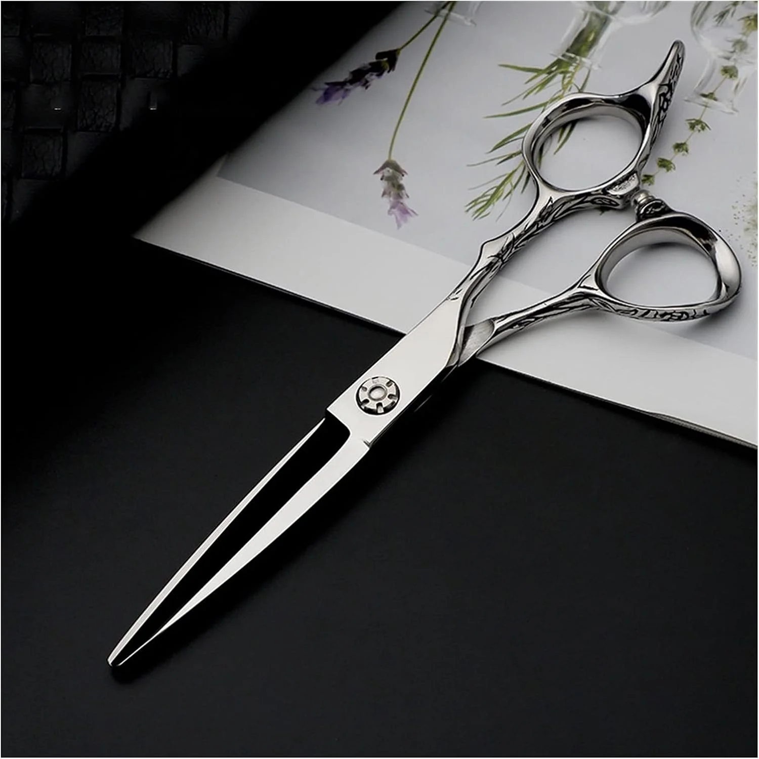 قیچی آرایشگری 6.0 اینچ با دسته گل آنتیک، قیچی جامع، قیچی آرایشگری حرفه ای، قیچی آرایشگری، قیچی تخت کیت برش مو قیچی آرایشگری 6.0 اینچ با دسته گل آنتیک، قیچی جامع، قیچی آرایشگری حرفه ای، قیچی آرایشگری، قیچی تخت کیت برش مو