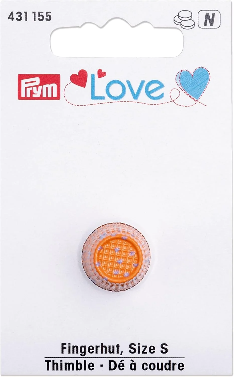 Prym 431155 Thimble Orange Diameter 15 mm Prym 431155 Thimble Orange Diameter 15 mm