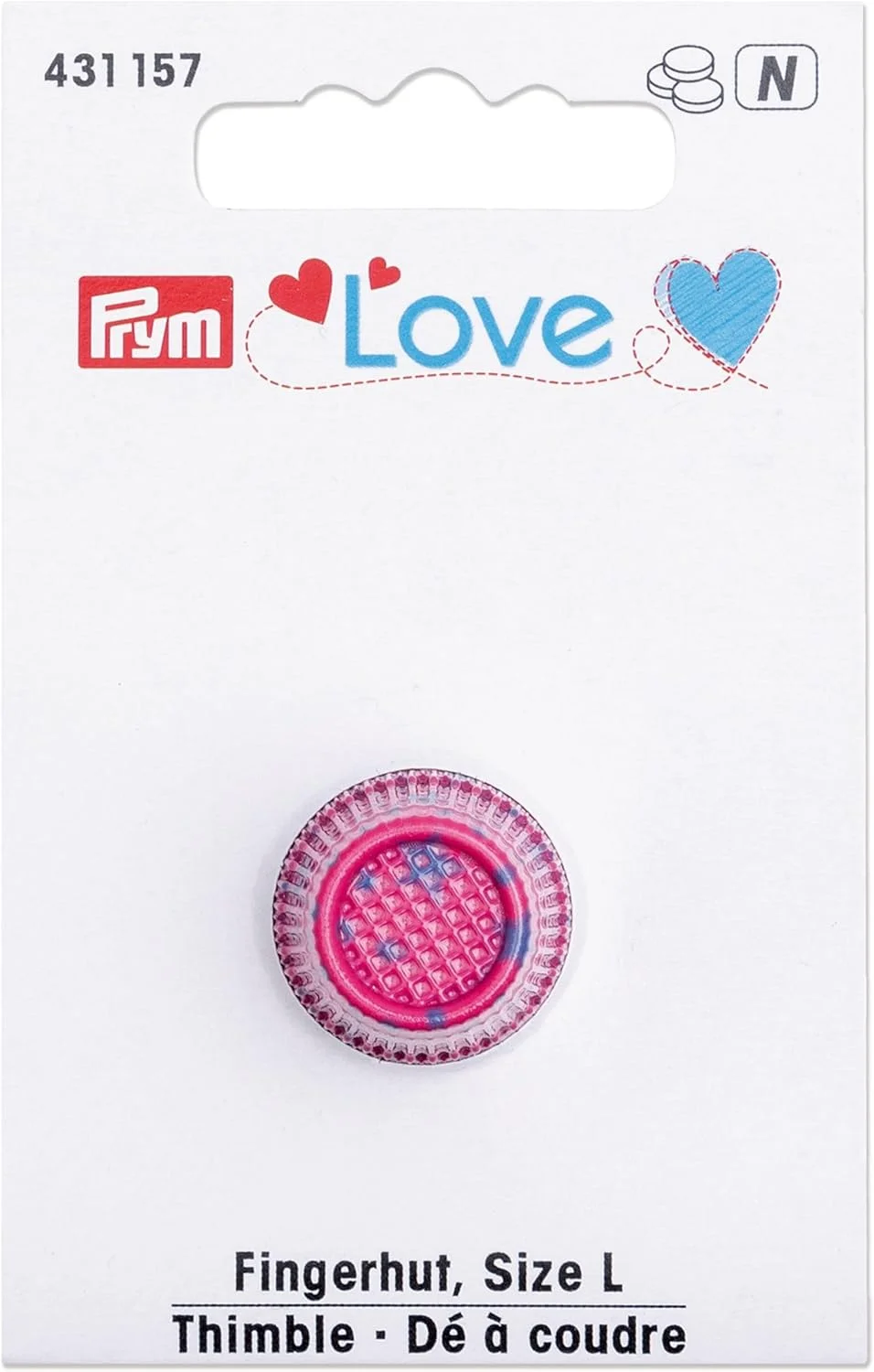 Prym 431157 Thimble, Pink, Diameter 18 mm Prym 431157 Thimble, Pink, Diameter 18 mm