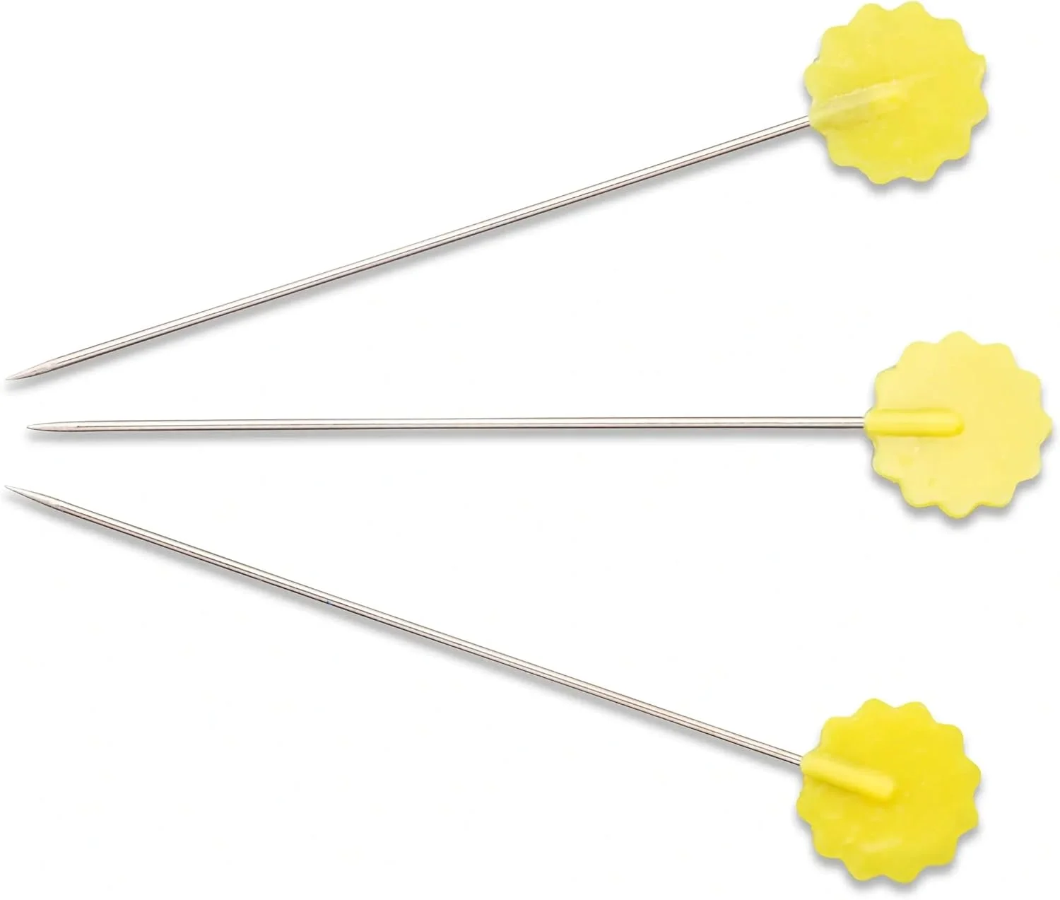 سوزن ته گرد لحاف دوزی پریم مدل PRYM_028520-1، 0.60 x 50 میلی متر، سر تخت گلدار، نقره ای/زرد، یک سایز