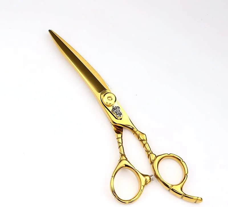 قیچی آرایشگری مو، قیچی اصلاح مو 6 اینچی حرفه ای فولاد 440C طلایی، ابزار آرایشگری، قیچی کوتاهی مو، قیچی پیتاژ مو، قیچی آرایشگر قیچی آرایشگری مو، قیچی اصلاح مو 6 اینچی حرفه ای فولاد 440C طلایی، ابزار آرایشگری، قیچی کوتاهی مو، قیچی پیتاژ مو، قیچی آرایشگر