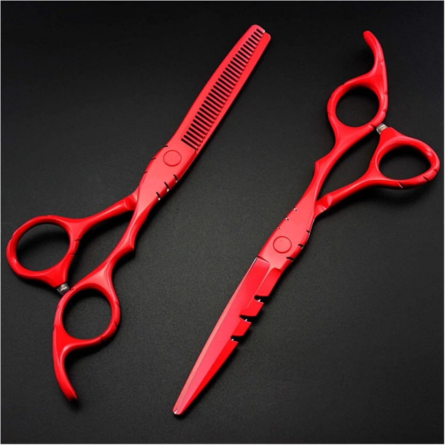 قیچی اصلاح مو Rood 5.5/6 اینچی، قیچی پیتاژ مو، قیچی آرایشگری، قیچی پیرایش مو، ست 6 اینچی - B