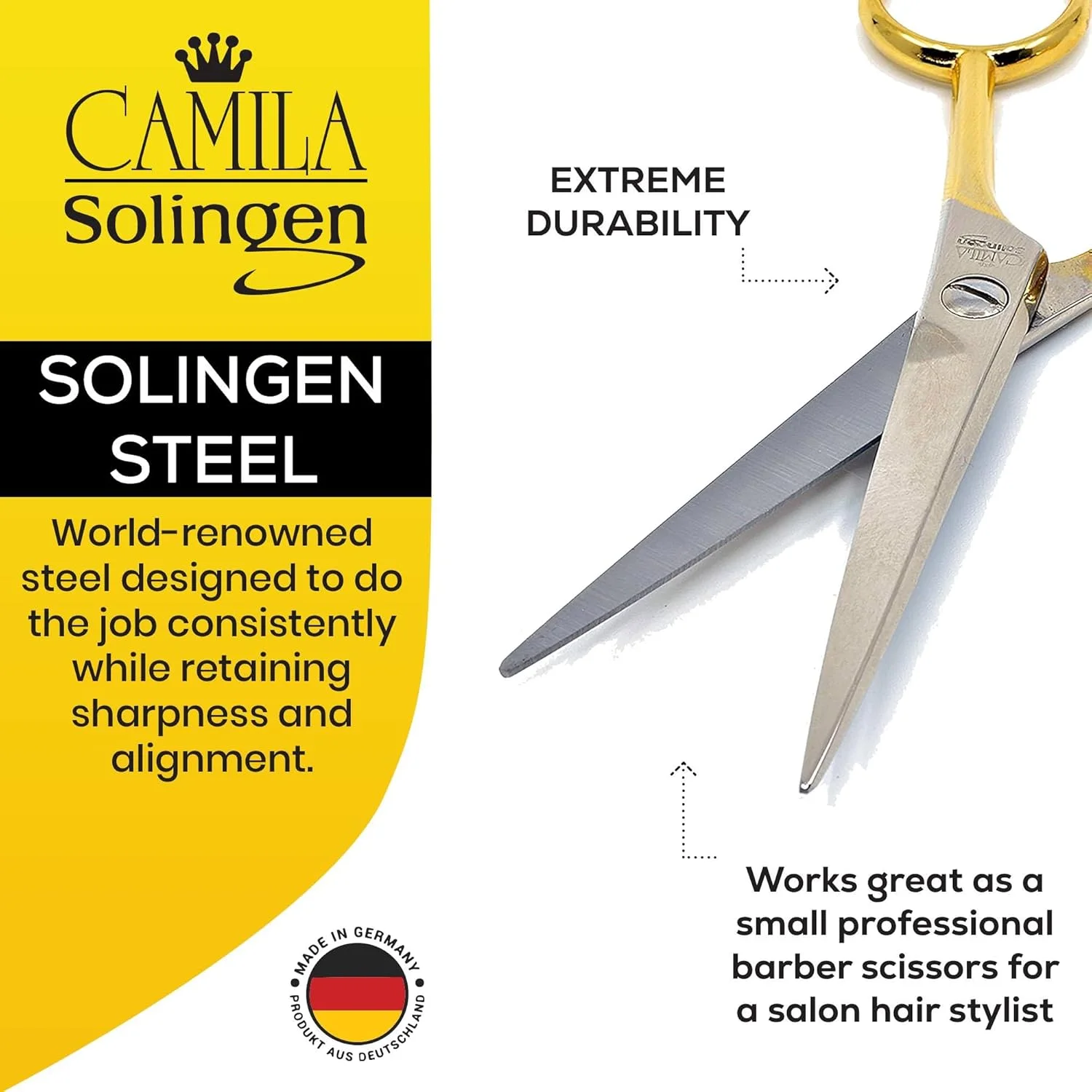 قیچی آرایشگری کامیلا سولینگن مدل CS45 قیچی آرایشگری کامیلا سولینگن مدل CS45