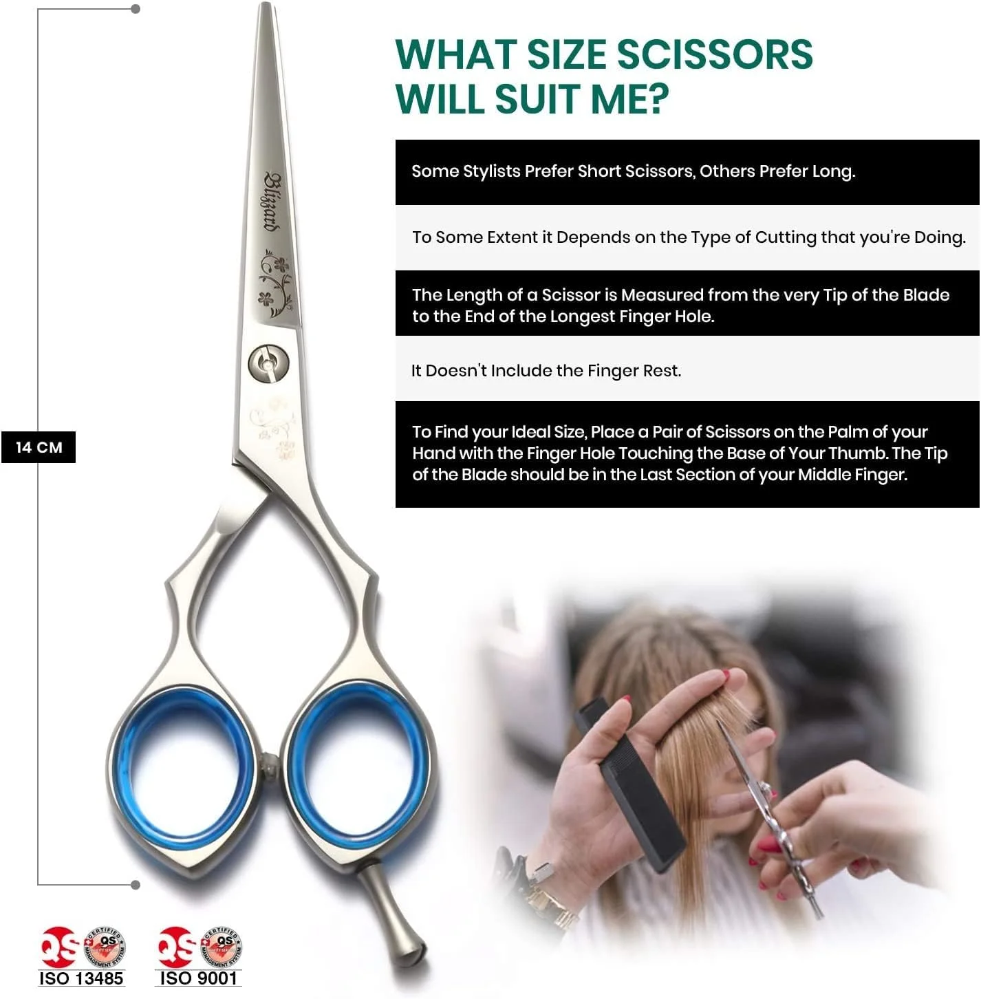 قیچی آرایشگری بِلِزارد برای آرایشگران زن و مرد - قیچی کوتاهی مو کبالت VG10 با تیغه های فوق العاده تیز - قیچی آرایشگری 14 سانتی متری برای حالت دادن، مرتب کردن، کوتاهی و لایه لایه کردن مو قیچی آرایشگری بِلِزارد برای آرایشگران زن و مرد - قیچی کوتاهی مو کبالت VG10 با تیغه های فوق العاده تیز - قیچی آرایشگری 14 سانتی متری برای حالت دادن، مرتب کردن، کوتاهی و لایه لایه کردن مو