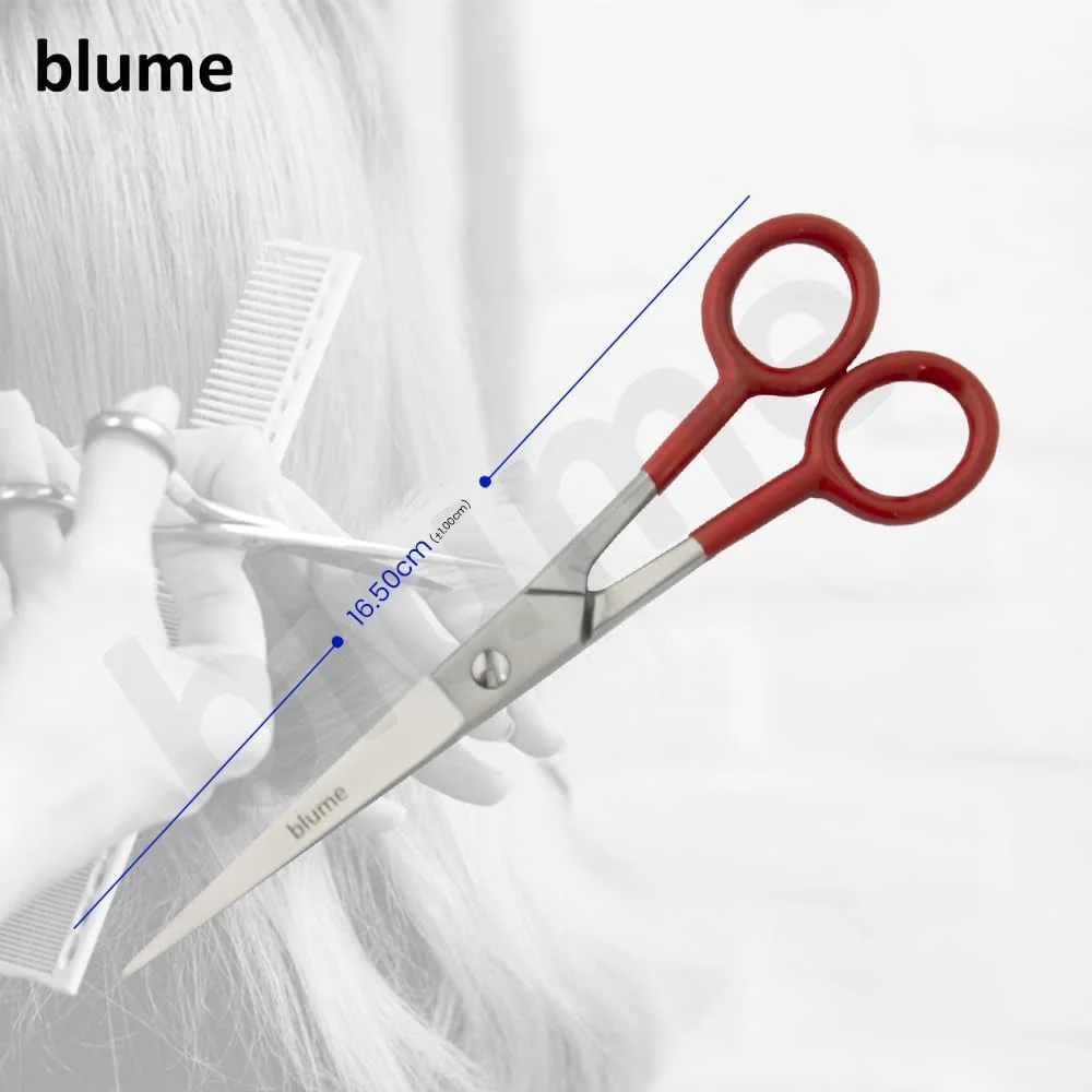 قیچی آرایشگری بلوم - قیچی استیل ضد زنگ برای آرایش مو/آرایشگاه/پیرایش مردانه، زنانه و کودکانه - قیچی حرفه ای سوپر کات - دسته PVC استیل ضد زنگ (قرمز) قیچی آرایشگری بلوم - قیچی استیل ضد زنگ برای آرایش مو/آرایشگاه/پیرایش مردانه، زنانه و کودکانه - قیچی حرفه ای سوپر کات - دسته PVC استیل ضد زنگ (قرمز)