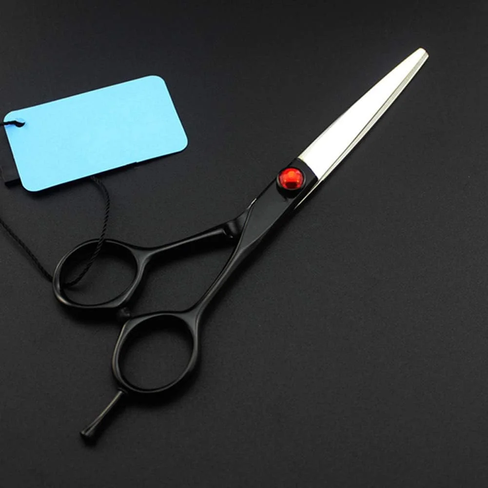 ست قیچی آرایشگری مشکی 6 اینچی 440C، شامل قیچی آرایشگری و قیچی پیتاژ ست قیچی آرایشگری مشکی 6 اینچی 440C، شامل قیچی آرایشگری و قیچی پیتاژ