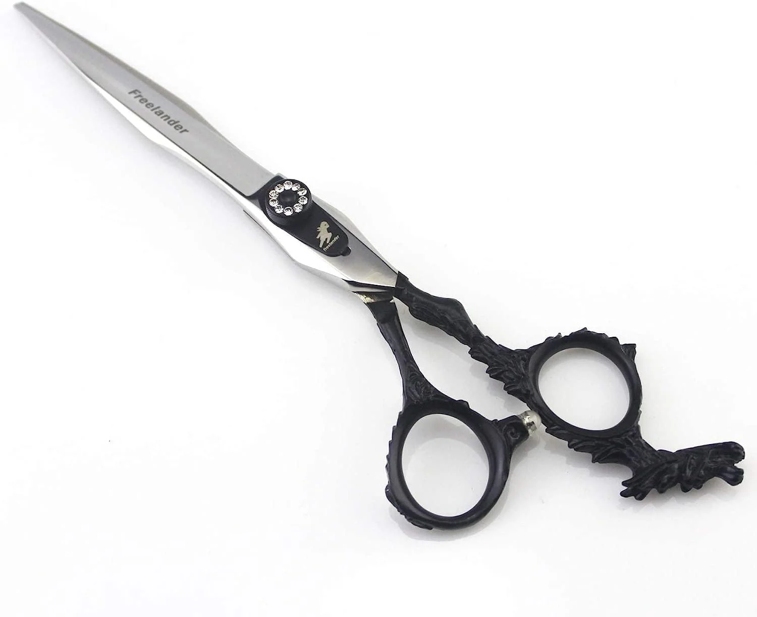 قیچی آرایشگری رترو، قیچی سالنی لوکس، قیچی آرایشگری حرفه ای، ست قیچی آرایشگری حرفه ای، A، دندانه دار 6 اینچ؟