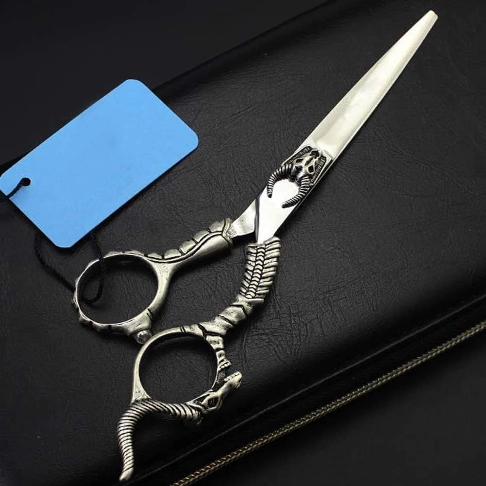 قیچی آرایشگری رترو، قیچی موی لوکس، قیچی سالن آرایشگری حرفه ای، ست قیچی آرایشگری حرفه ای، C1، کات صاف 6 اینچ قیچی آرایشگری رترو، قیچی موی لوکس، قیچی سالن آرایشگری حرفه ای، ست قیچی آرایشگری حرفه ای، C1، کات صاف 6 اینچ