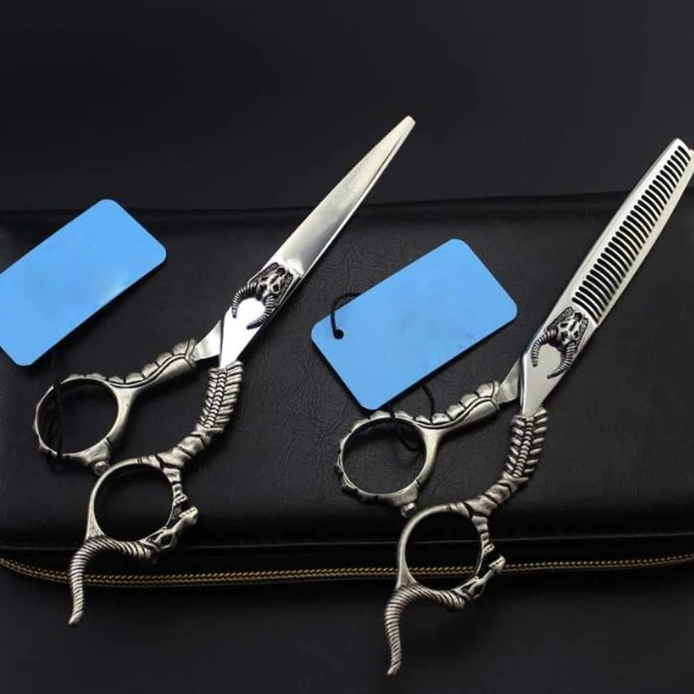 قیچی آرایشگری رترو، قیچی موی لوکس، قیچی سالن آرایشگری حرفه ای، ست قیچی آرایشگری حرفه ای، C1، کات صاف 6 اینچ قیچی آرایشگری رترو، قیچی موی لوکس، قیچی سالن آرایشگری حرفه ای، ست قیچی آرایشگری حرفه ای، C1، کات صاف 6 اینچ