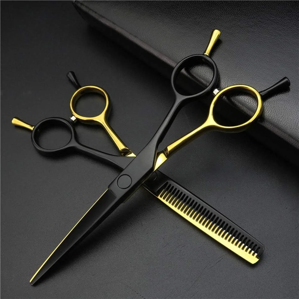 ست قیچی آرایشگری، قیچی های حرفه ای برای نازک کردن مو، قیچی آرایشگری 5.5 اینچ ست قیچی آرایشگری، قیچی های حرفه ای برای نازک کردن مو، قیچی آرایشگری 5.5 اینچ