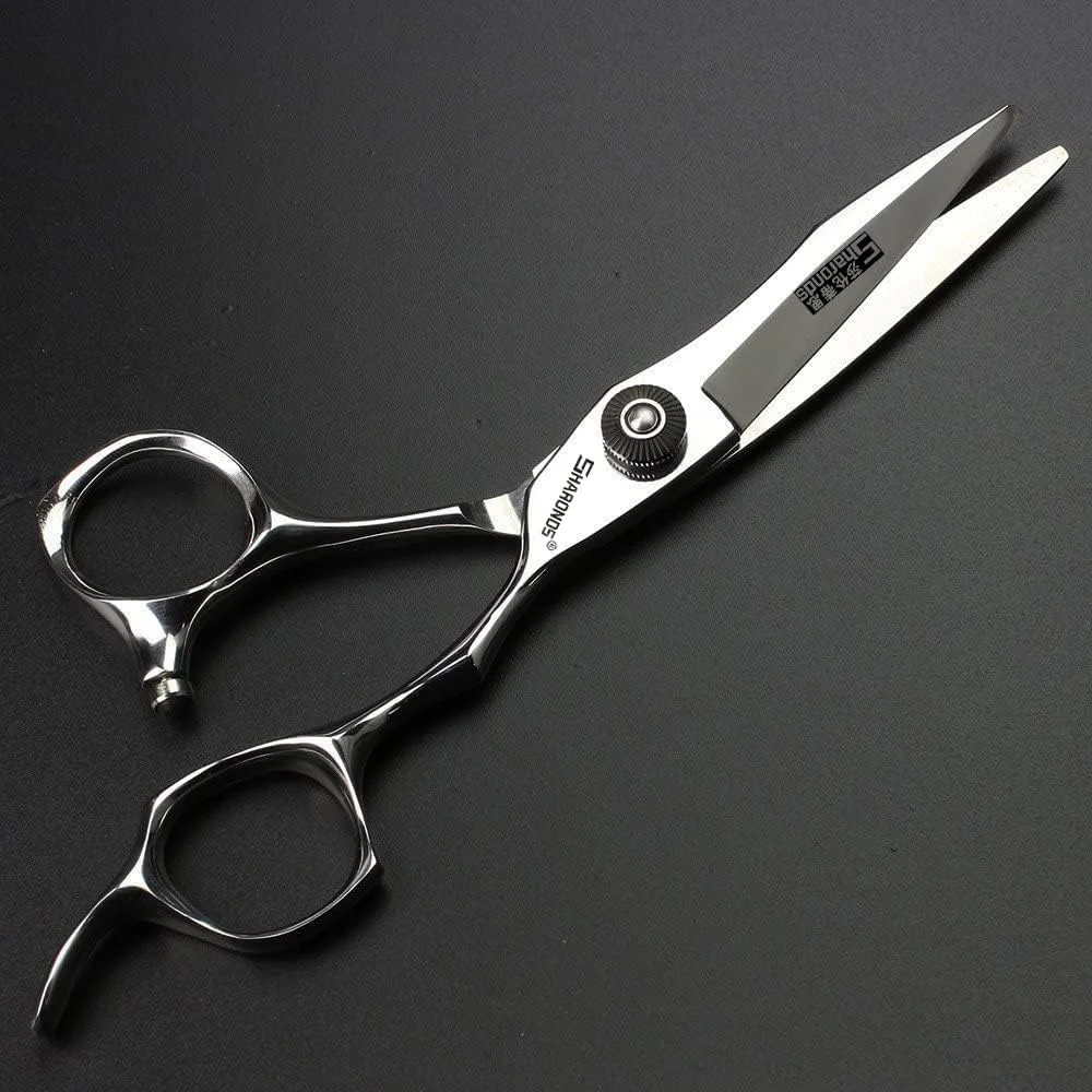 قیچی آرایشگری حرفه ای 5.5 اینچی AXEMOORE ژاپنی 440 C (قیچی تخت 5.5 اینچی - B)