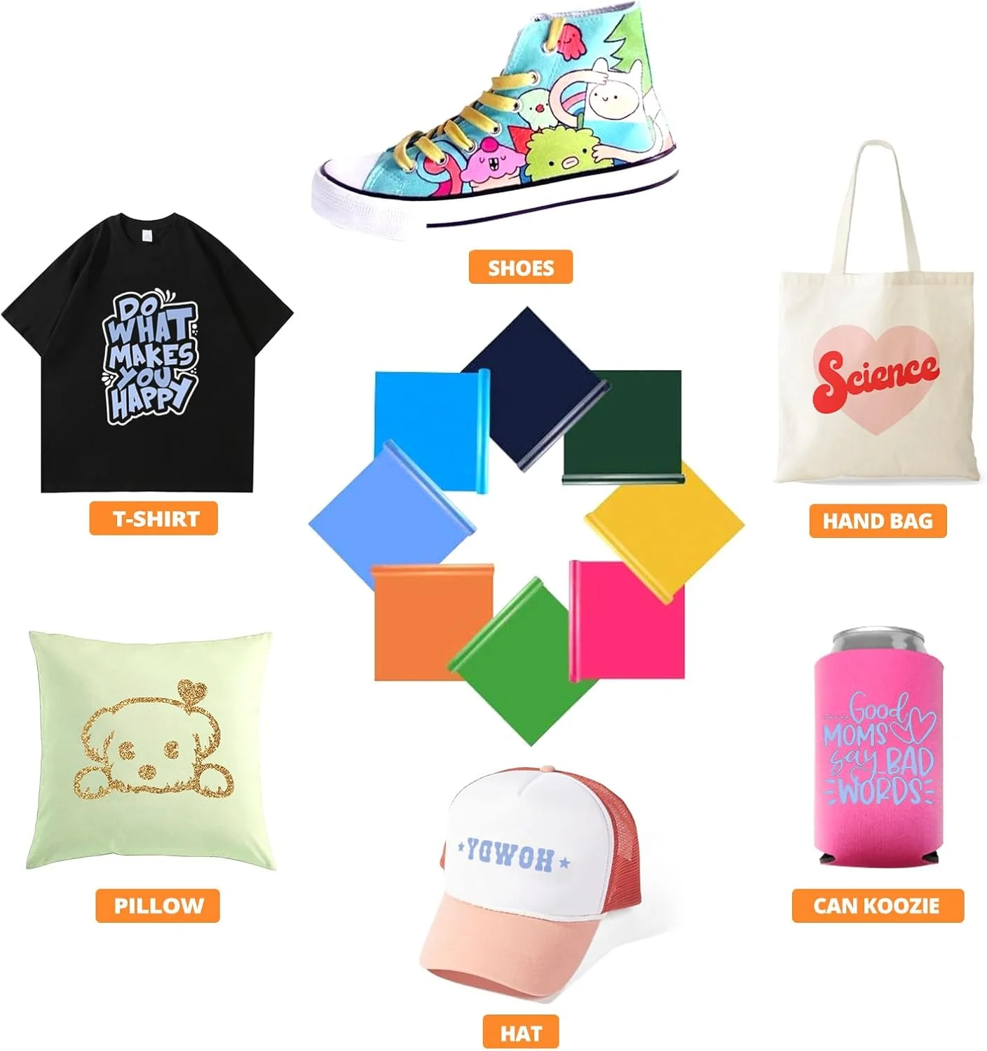 وینیل انتقال حرارت HTVRONT HTV - وینیل آبی 30.5 سانتی متر در 2.4 متر برای تی شرت، وینیل حرارتی سازگار با دستگاه برش Cricut - برش و جدا کردن آسان برای طراحی انتقال حرارت (آبی کم رنگ)