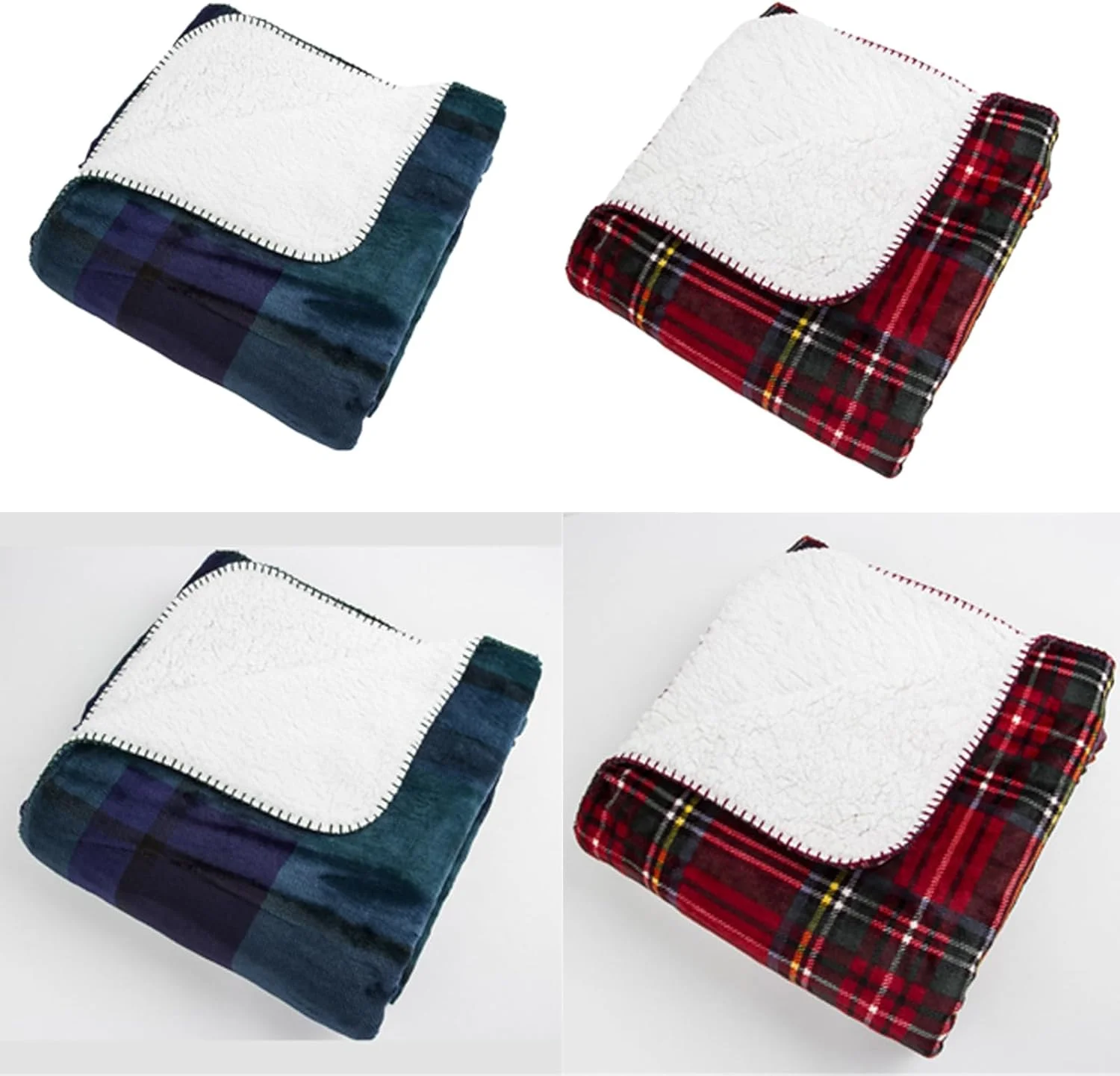 پتو گرم پاییزی زمستانی برای تخت خواب، پتو فلانل ضخیم، لحاف با طرح چهارخانه، راحت، قابل شستشو، مناسب برای تهویه مطبوع