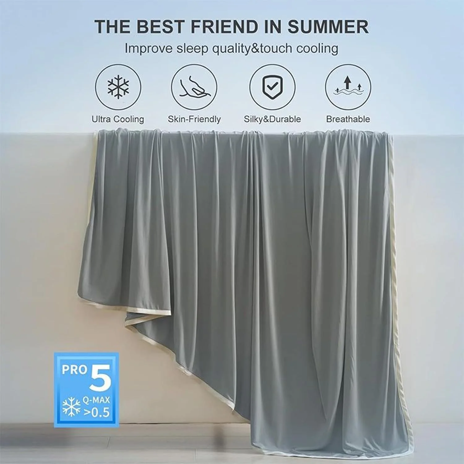 پتوی خنک کننده، لحاف خواب تابستانی | پتوی خنک کننده دو طرفه برای تعریق شبانه، افراد گرمایی، مسافرت های جاده ای، استودیو