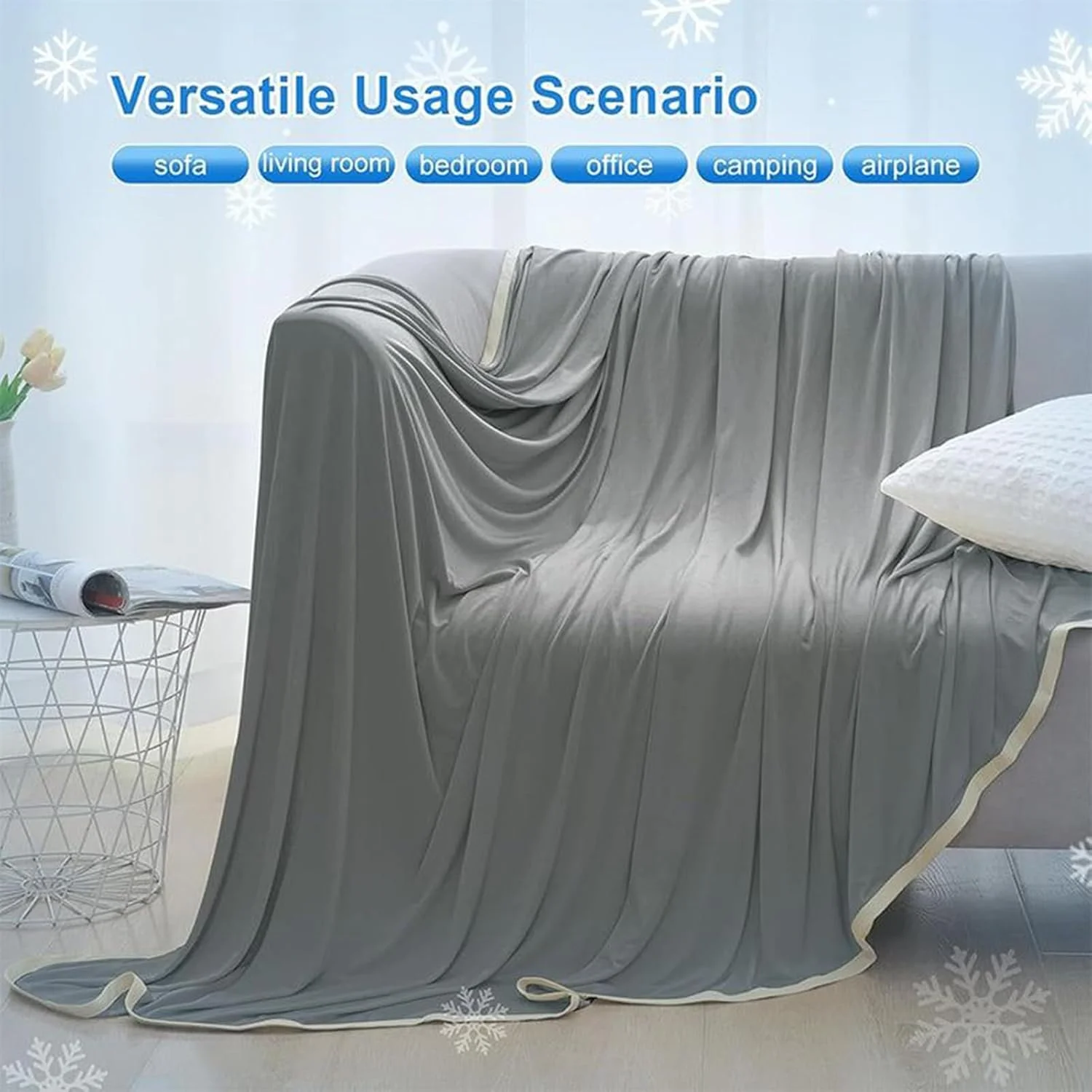 پتوی خنک کننده، لحاف خواب تابستانی | پتوی خنک کننده دو طرفه برای تعریق شبانه، افراد گرمایی، مسافرت های جاده ای، استودیو