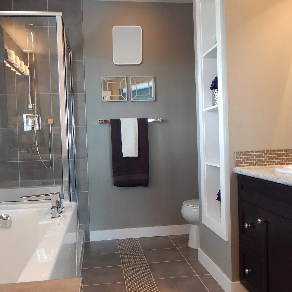 آینه آرایشی رومیزی، آینه تاشو قابل حمل 20 سانتی متری با پایه فلزی چرخش 90 درجه قابل تنظیم، آینه آرایش مسافرتی آویز حمام برای اصلاح و شیو (خاکستری) آینه آرایشی رومیزی، آینه تاشو قابل حمل 20 سانتی متری با پایه فلزی چرخش 90 درجه قابل تنظیم، آینه آرایش مسافرتی آویز حمام برای اصلاح و شیو (خاکستری)