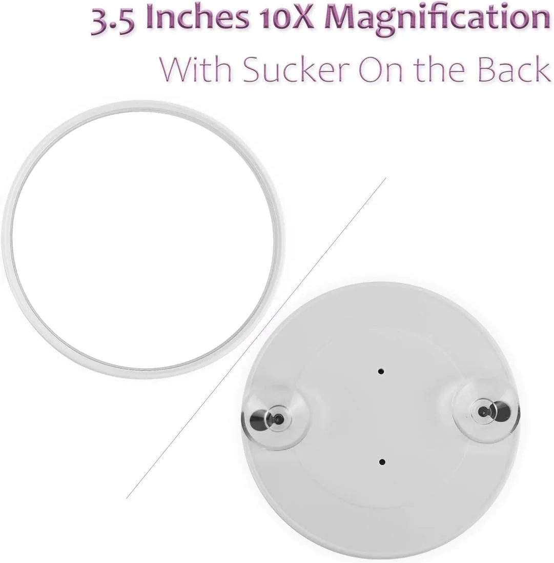 آینه آرایشی چراغ دار Summer Snow LED، آینه آرایشی بزرگ معمولی با نور سه رنگ، آینه مسافرتی بزرگنمایی 10 برابر قابل جابجایی. دوگانه، آینه رومیزی با چرخش 180 درجه قابل شارژ آینه آرایشی چراغ دار Summer Snow LED، آینه آرایشی بزرگ معمولی با نور سه رنگ، آینه مسافرتی بزرگنمایی 10 برابر قابل جابجایی. دوگانه، آینه رومیزی با چرخش 180 درجه قابل شارژ