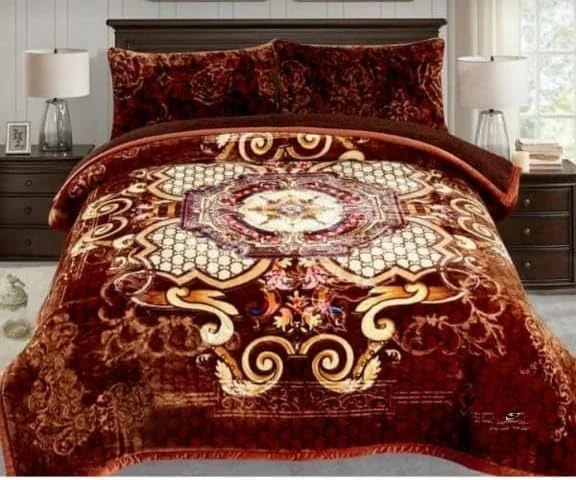 ست روتختی عروس کره ای Bezzilish Home | ست پتو 4 تکه Cloudy - 1 پتو با 1 ملحفه و 2 روبالشی مخصوص زوج های تازه ازدواج کرده با بسته بندی کیف فانتزی (چند رنگ 4)