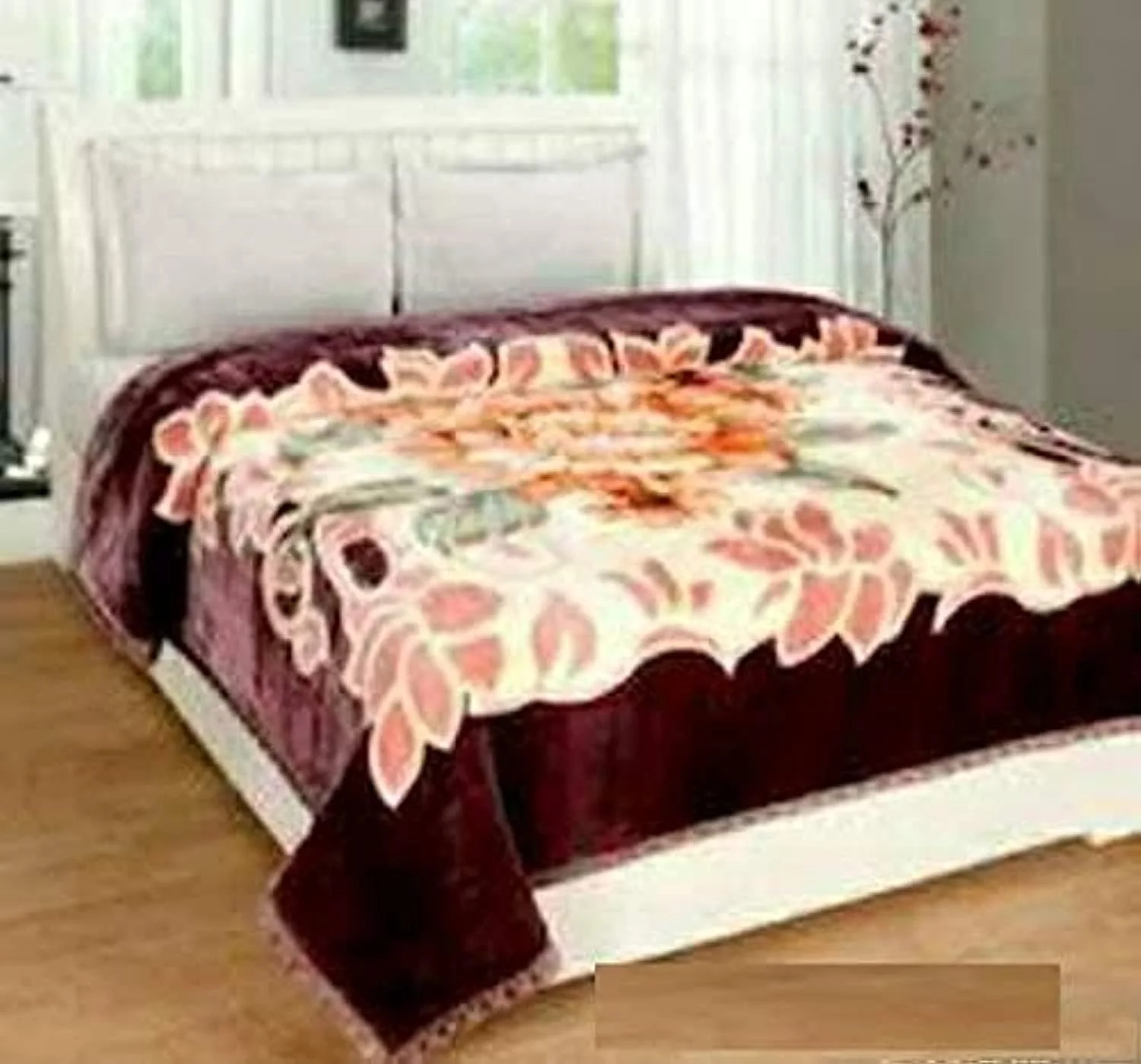 پتوی وارداتی مینک دو لایه فوق العاده نرم و لطیف Bezzilish Home از جنس پنبه لوکس مناسب تخت دو نفره (سایز کینگ، چند رنگ) سبک