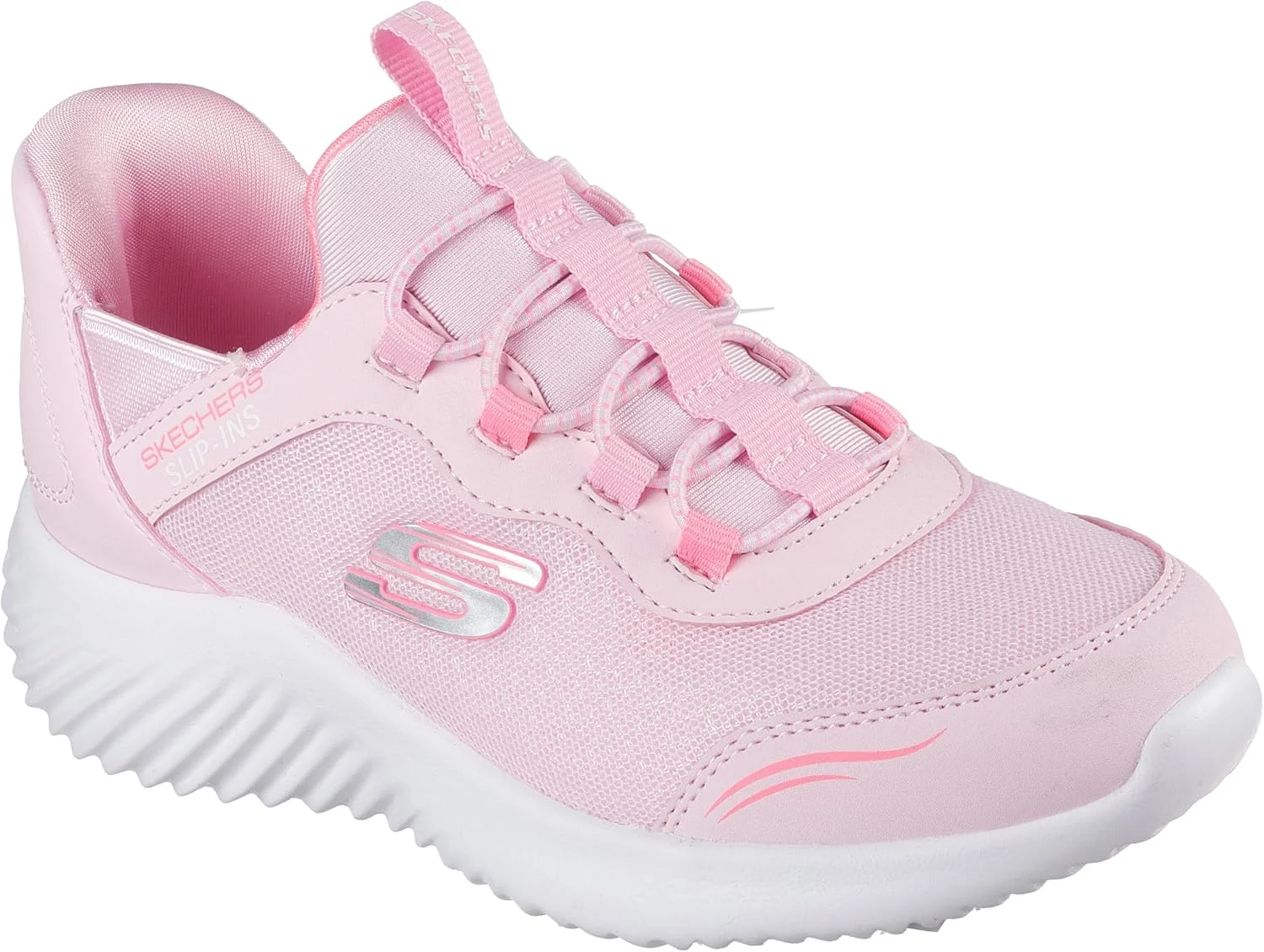 کفش ورزشی دخترانه اسکیچرز مدل BOUNDER، صورتی روشن، سایز 23 کفش ورزشی دخترانه اسکیچرز مدل BOUNDER، صورتی روشن، سایز 23