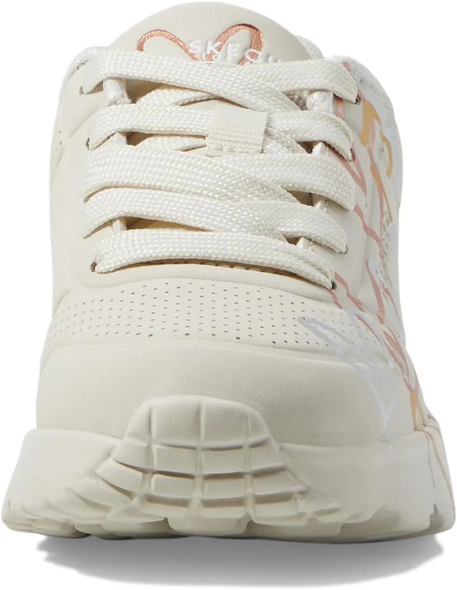 کفش ورزشی دخترانه اسکیچرز مدل Uno Lite-Metallic Love با طرح قلب گرافیتی متالیک جیمز گلدکراون