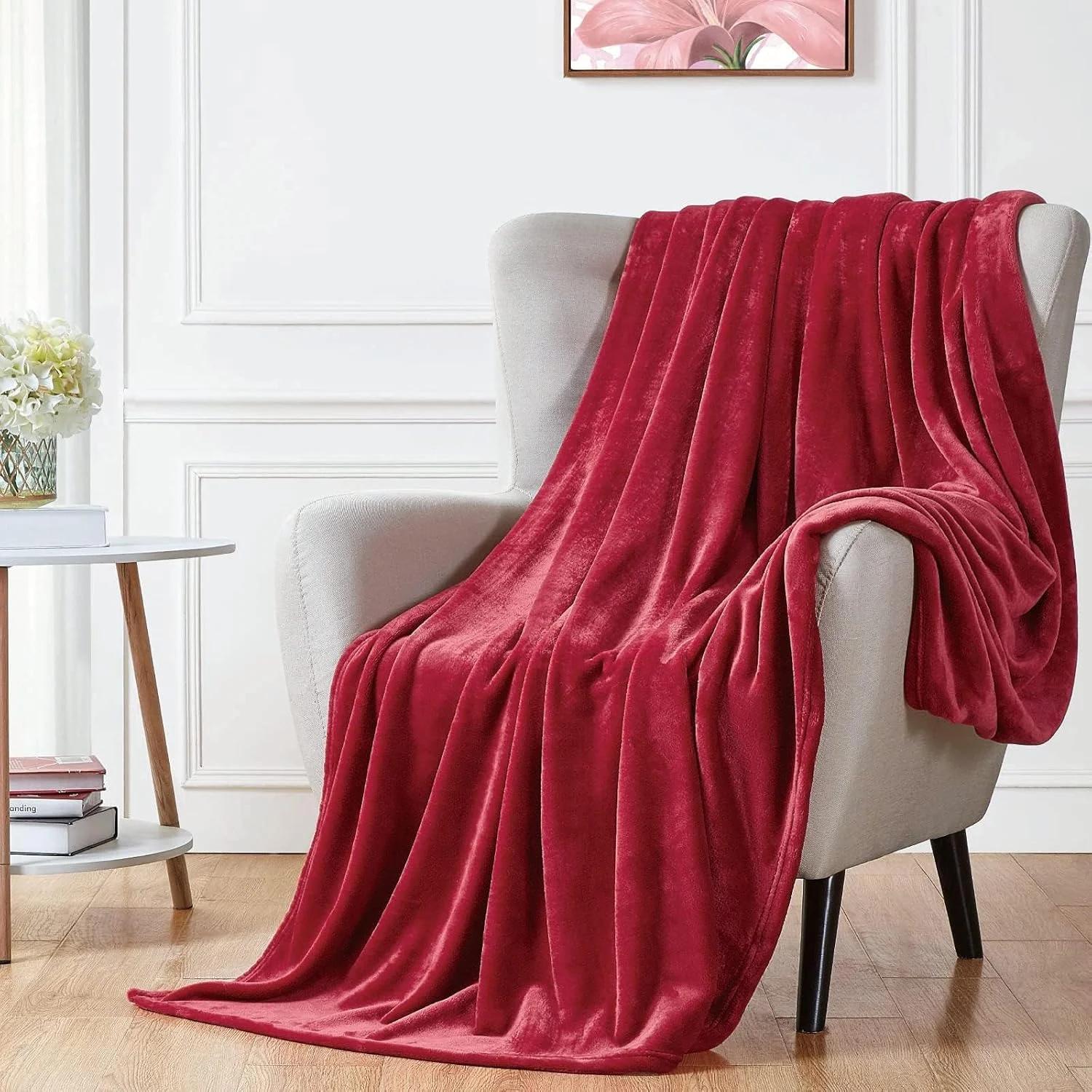 پتوی پشمی Aputue، پتوی فلانل سبک وزن و نرم 280GSM، پتوی تخت خواب فوق العاده نرم 200x230 سانتی متر، مناسب برای تخت، مبل، مسافرت، کمپینگ