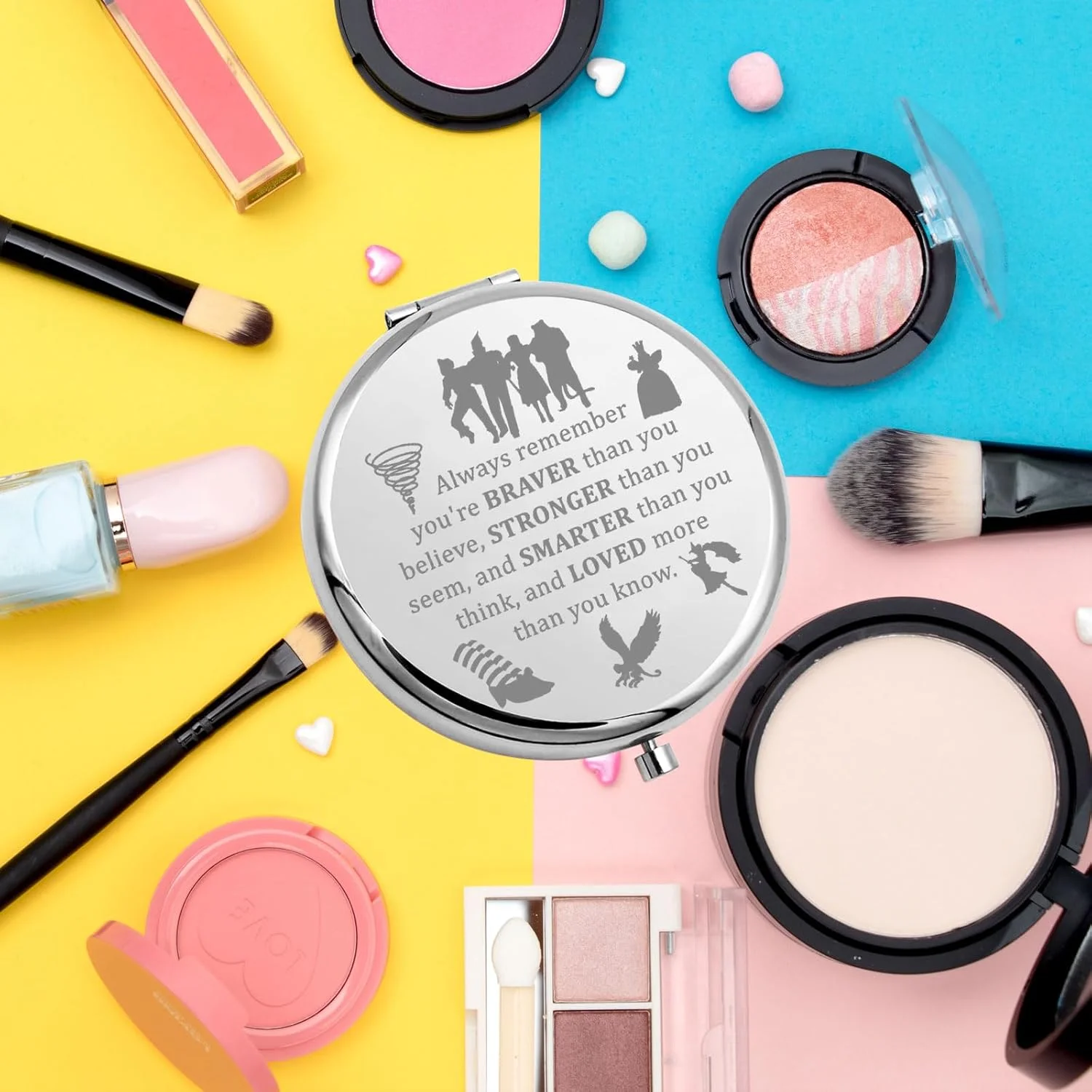 آینه آرایشی مسافرتی WSNANG با طرح کفش های یاقوتی فیلم جادوگر شهر از، آینه جیبی فشرده دوروتی یاقوتی، کالای فیلم مرد حلبی (آینه WOZ - فولاد) آینه آرایشی مسافرتی WSNANG با طرح کفش های یاقوتی فیلم جادوگر شهر از، آینه جیبی فشرده دوروتی یاقوتی، کالای فیلم مرد حلبی (آینه WOZ - فولاد)