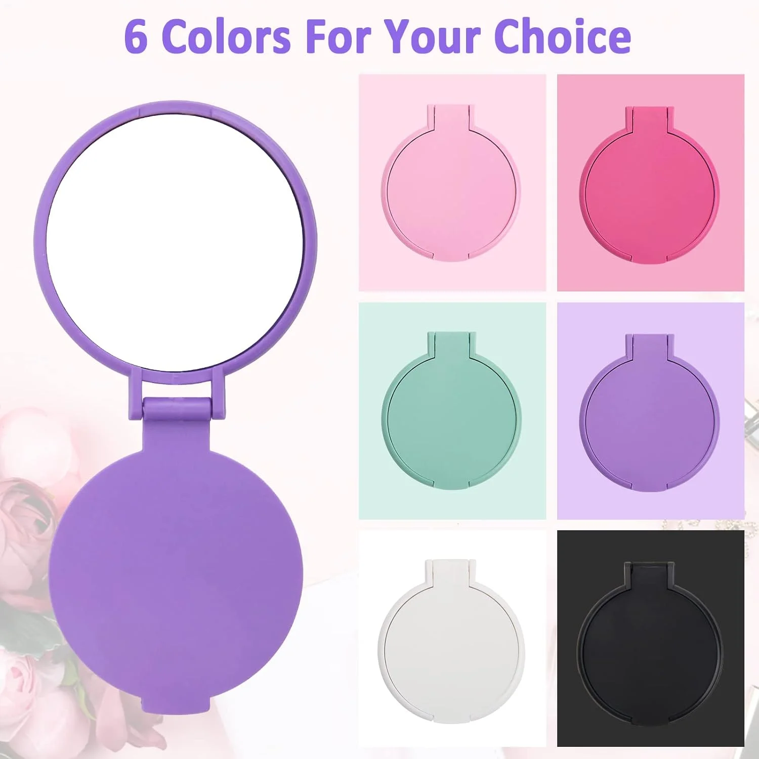 آینه تاشو کوچک گرد Windspeed، بسته 18 عددی، 2.4 اینچ، آینه آرایشی مسافرتی کوچک قابل حمل، آینه آرایشی فشرده گرد عمده برای کیف پول، استفاده روزانه مسافرتی دخترانه زنانه آینه تاشو کوچک گرد Windspeed، بسته 18 عددی، 2.4 اینچ، آینه آرایشی مسافرتی کوچک قابل حمل، آینه آرایشی فشرده گرد عمده برای کیف پول، استفاده روزانه مسافرتی دخترانه زنانه