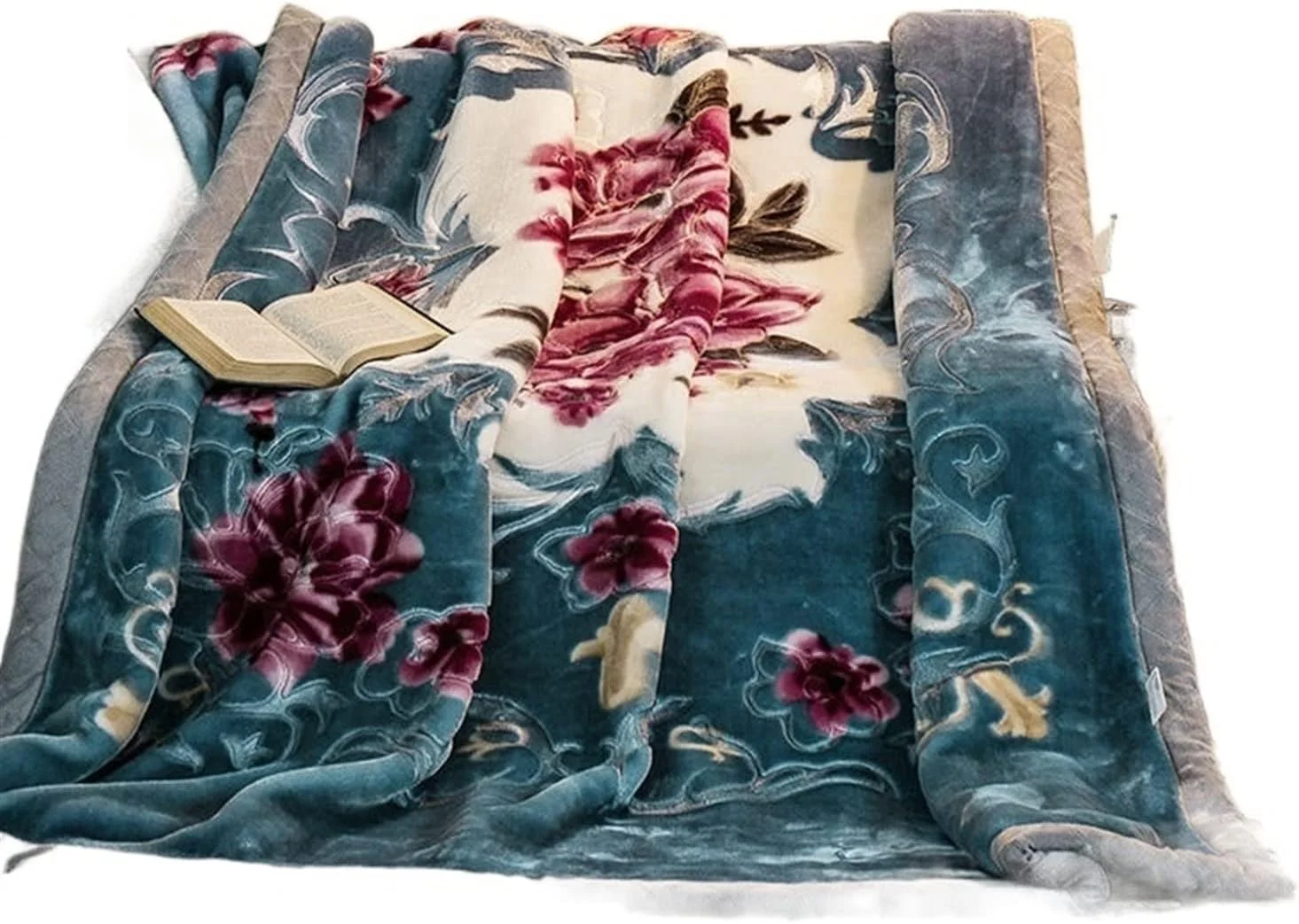 پتوهای زمستانی راشل YHUAEE برای تختخواب، دو لایه نرم و گرم، پتوهای ضخیم و پف دار