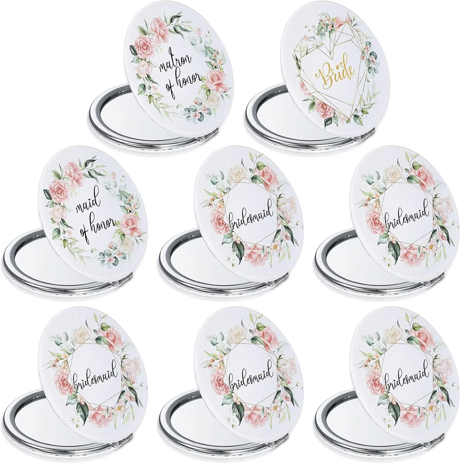 آینه جیبی تاشو یونیتایپ، بسته 8 عددی، هدیه ساقدوش عروس، طرح گلدار، قابل حمل، گرد، چرمی PU، مناسب کیف دستی، هدیه مهمانی عروسی، هدیه عروس، هدیه ندیمه عروس برای زنان آینه جیبی تاشو یونیتایپ، بسته 8 عددی، هدیه ساقدوش عروس، طرح گلدار، قابل حمل، گرد، چرمی PU، مناسب کیف دستی، هدیه مهمانی عروسی، هدیه عروس، هدیه ندیمه عروس برای زنان