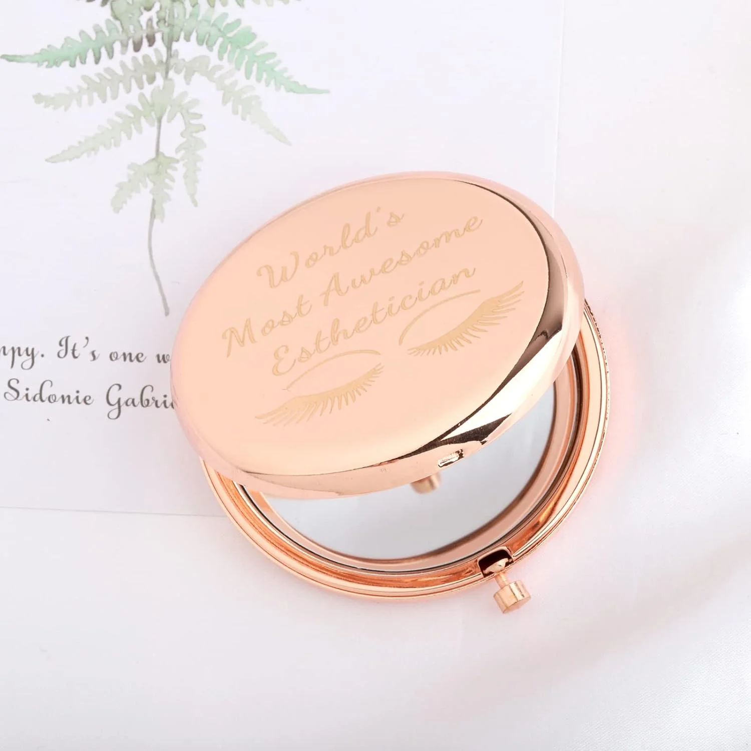 آینه آرایشی جمع و جور UJIMS، هدیه برای متخصصان زیبایی، دختر مژه، هنرمند، آینه جیبی فارغ التحصیلی آرایش (آینه آرایشی متخصص زیبایی)