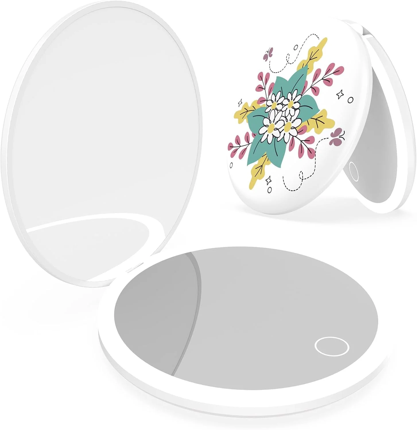 آینه مسافرتی فشرده چراغ دار ال ای دی UBMRK، آینه های دکمه لمسی بزرگنمایی 3X / 1x، آینه جیبی برای آرایش، آینه کوچک برای کیف پول، مسافرت و هدیه (سبز+مشکی) آینه مسافرتی فشرده چراغ دار ال ای دی UBMRK، آینه های دکمه لمسی بزرگنمایی 3X / 1x، آینه جیبی برای آرایش، آینه کوچک برای کیف پول، مسافرت و هدیه (سبز+مشکی)