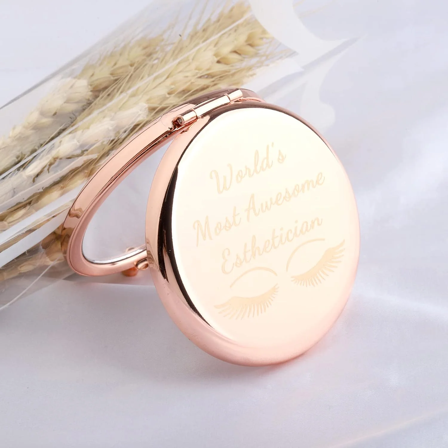 آینه آرایشی جمع و جور UJIMS، هدیه برای متخصصان زیبایی، دختر مژه، هنرمند، آینه جیبی فارغ التحصیلی آرایش (آینه آرایشی متخصص زیبایی)