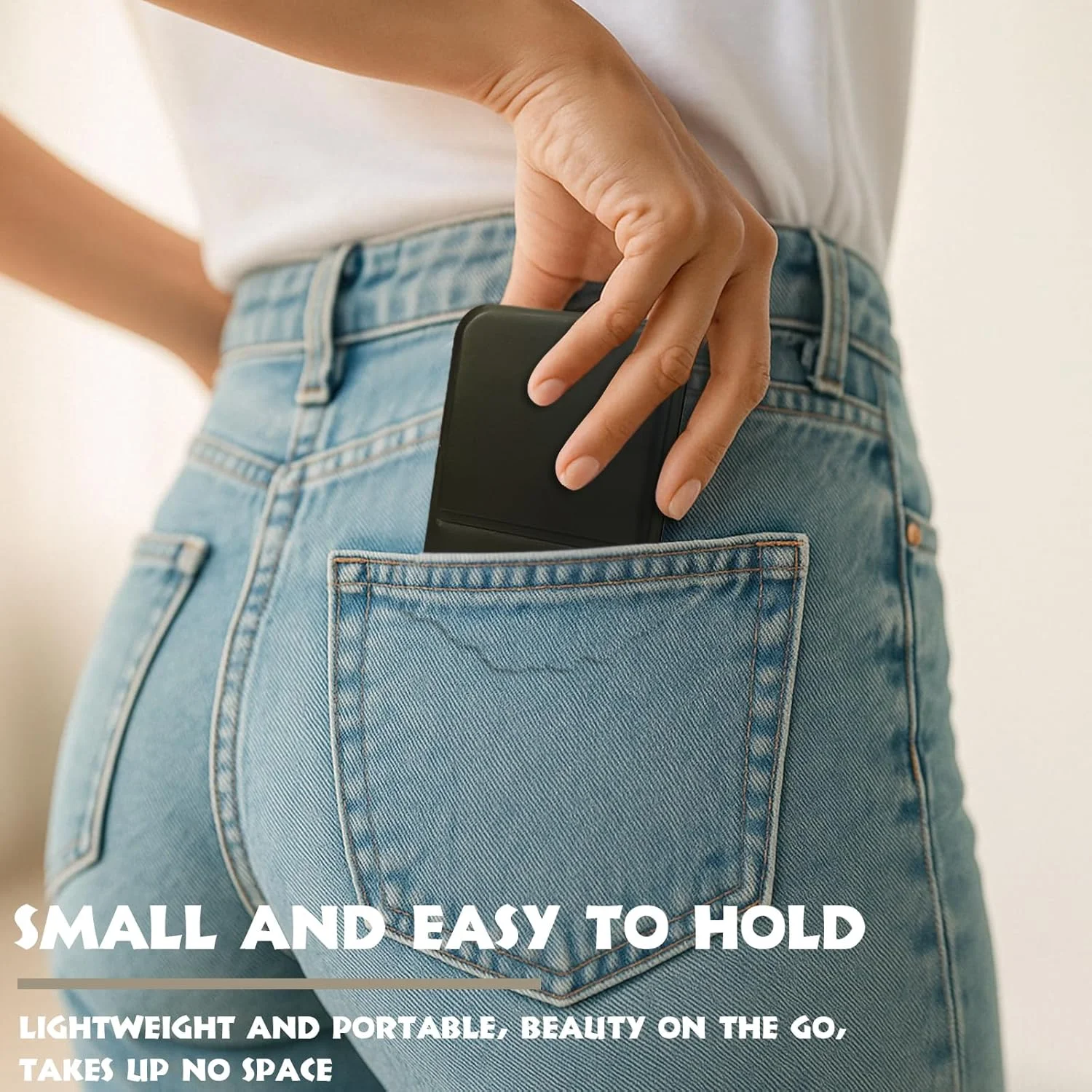 آینه دستی تاشو فوق سبک - آینه مسافرتی مناسب برای خانه، دفتر، جیب و کیف آینه دستی تاشو فوق سبک - آینه مسافرتی مناسب برای خانه، دفتر، جیب و کیف