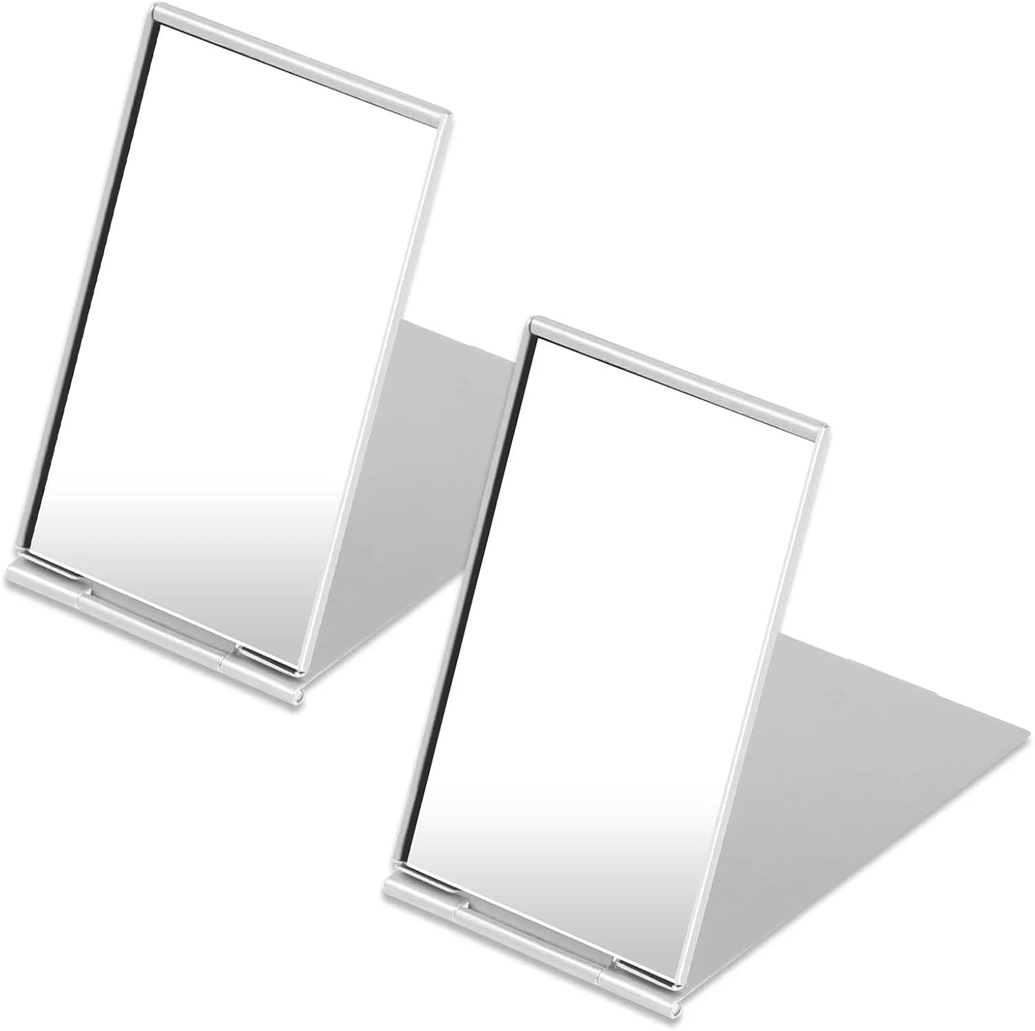 آینه های تاشو کوچک قابل حمل Trinkrittey، آینه آرایشی کوچک تاشو برای کیف پول، آینه مسافرتی با پوسته آلومینیومی، آینه های آرایشی فشرده برای پالت آرایش (8.22 X 2 اینچ) آینه های تاشو کوچک قابل حمل Trinkrittey، آینه آرایشی کوچک تاشو برای کیف پول، آینه مسافرتی با پوسته آلومینیومی، آینه های آرایشی فشرده برای پالت آرایش (8.22 X 2 اینچ)