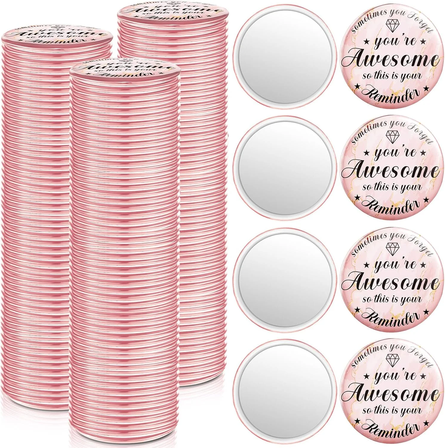 آینه جیبی کوچک Tradder، بسته 120 عددی، قطر 7 سانتی متر، هدیه ای الهام بخش برای قدردانی از کارمندان، آینه آرایشی گرد، مناسب کیف پول، زیبا و جذاب برای زنان، همکاران و پرستاران (طرح زیبا) آینه جیبی کوچک Tradder، بسته 120 عددی، قطر 7 سانتی متر، هدیه ای الهام بخش برای قدردانی از کارمندان، آینه آرایشی گرد، مناسب کیف پول، زیبا و جذاب برای زنان، همکاران و پرستاران (طرح زیبا)