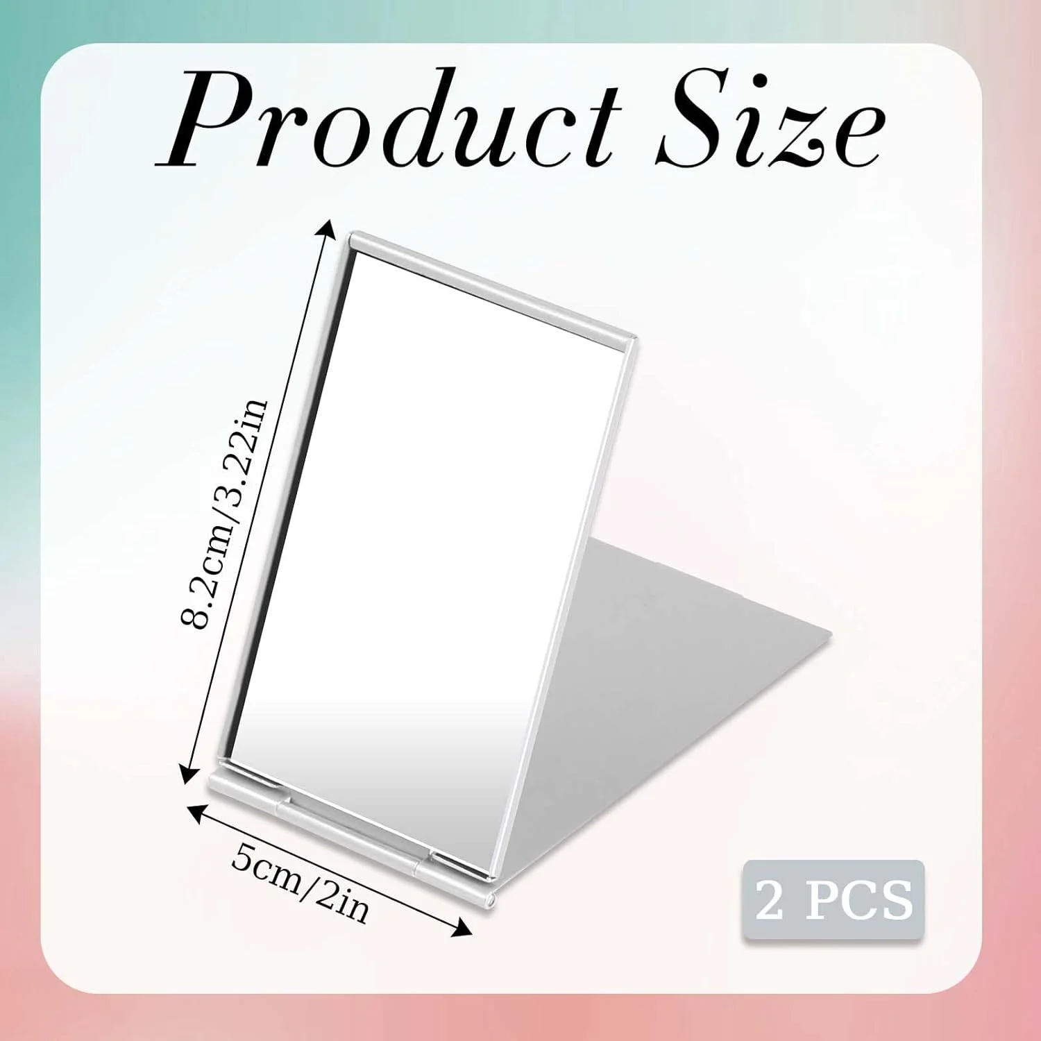 آینه های تاشو کوچک قابل حمل Trinkrittey، آینه آرایشی کوچک تاشو برای کیف پول، آینه مسافرتی با پوسته آلومینیومی، آینه های آرایشی فشرده برای پالت آرایش (8.22 X 2 اینچ) آینه های تاشو کوچک قابل حمل Trinkrittey، آینه آرایشی کوچک تاشو برای کیف پول، آینه مسافرتی با پوسته آلومینیومی، آینه های آرایشی فشرده برای پالت آرایش (8.22 X 2 اینچ)