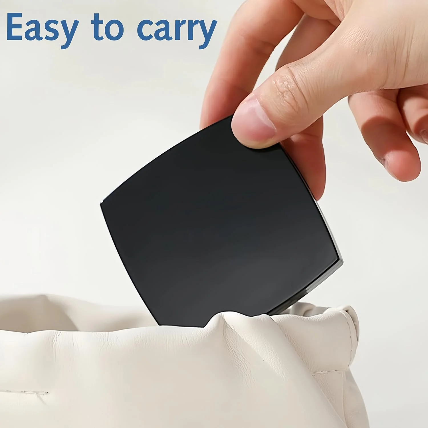 آینه آرایشی مسافرتی، آینه جیبی کوچک تاشو با استایل ساده برای کیف پول، کیف دستی و جیب، آینه دو طرفه قابل حمل بدون (مشکی) آینه آرایشی مسافرتی، آینه جیبی کوچک تاشو با استایل ساده برای کیف پول، کیف دستی و جیب، آینه دو طرفه قابل حمل بدون (مشکی)
