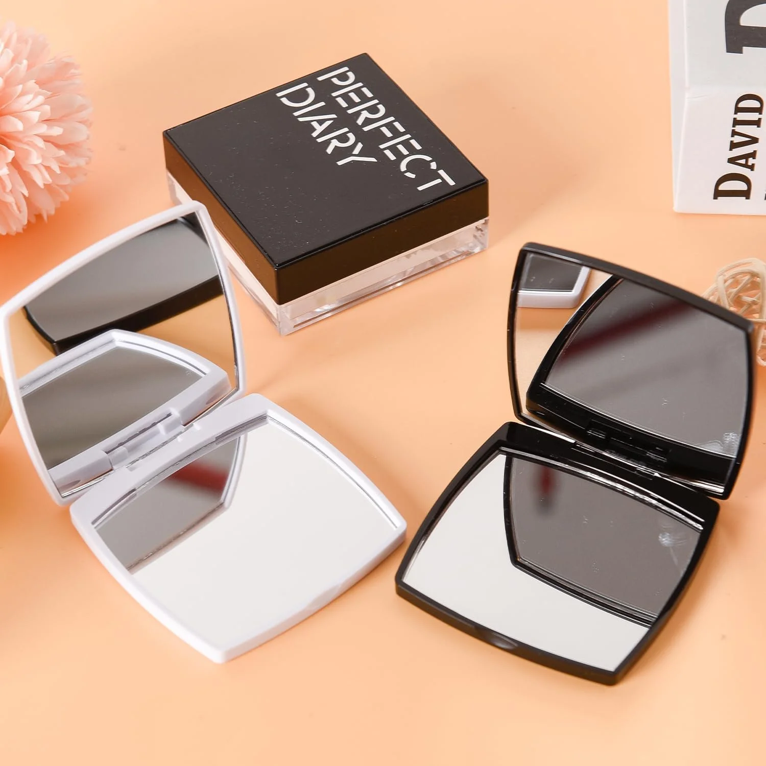 آینه آرایشی مسافرتی، آینه جیبی کوچک تاشو با استایل ساده برای کیف پول، کیف دستی و جیب، آینه دو طرفه قابل حمل بدون (مشکی) آینه آرایشی مسافرتی، آینه جیبی کوچک تاشو با استایل ساده برای کیف پول، کیف دستی و جیب، آینه دو طرفه قابل حمل بدون (مشکی)