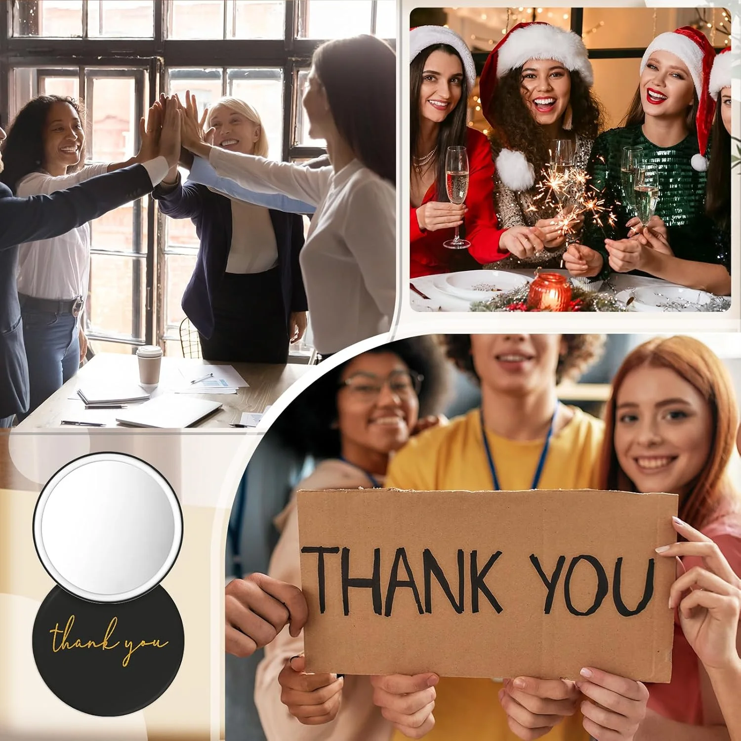 آینه های جیبی فشرده Tioncy با طرح تشکر، بسته 30 عددی، هدیه ای مناسب برای قدردانی از خانم ها، آینه کوچک کیف دستی، هدیه بازگشت به مدرسه برای معلمان، دانش آموزان، کارمندان، پرستاران (رنگ خنثی) آینه های جیبی فشرده Tioncy با طرح تشکر، بسته 30 عددی، هدیه ای مناسب برای قدردانی از خانم ها، آینه کوچک کیف دستی، هدیه بازگشت به مدرسه برای معلمان، دانش آموزان، کارمندان، پرستاران (رنگ خنثی)