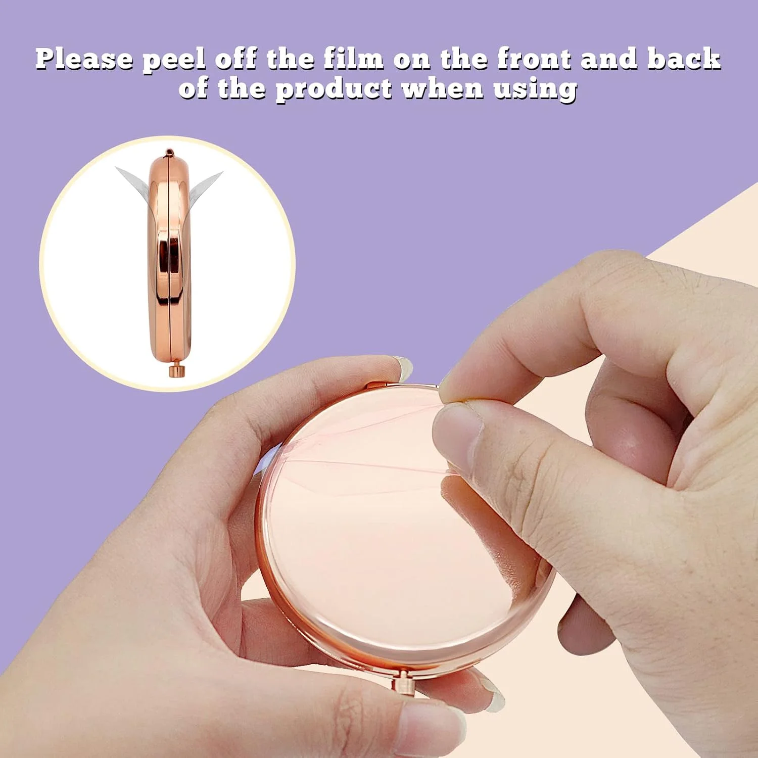 آینه جیبی تاشو هدیه ای برای خواهر از طرف خواهر، آینه کوچک برای خواهر، هدیه تولد، کریسمس، فارغ التحصیلی برای خواهر روحی، بهترین هدیه دوستی برای او