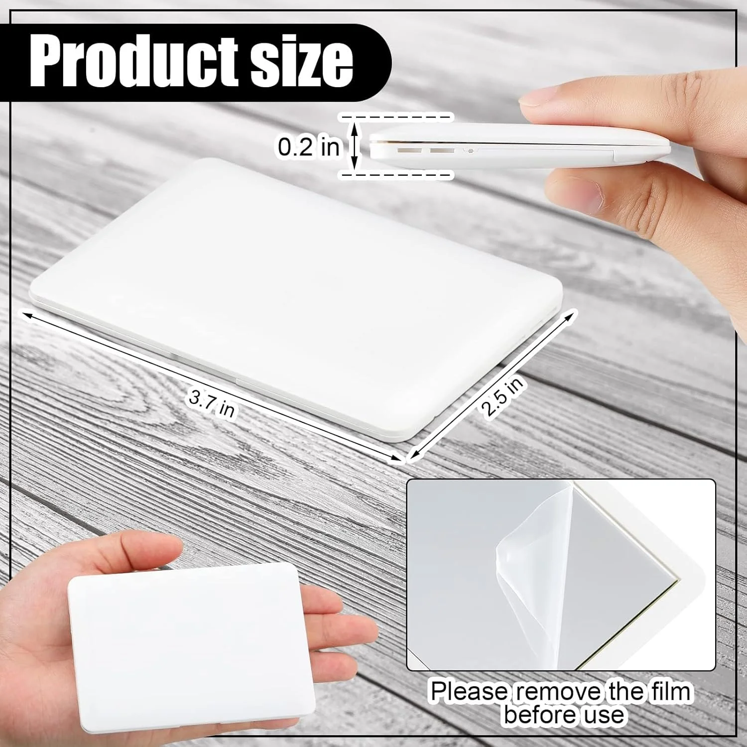 آینه جیبی لپ تاپ کوچک تزویق، لپ تاپ گربه ای 9.4x6.3 سانتی متر، اسباب بازی کامپیوتر کوچک تاشو گربه ای، آینه فشرده کامپیوتر جعلی کوچک