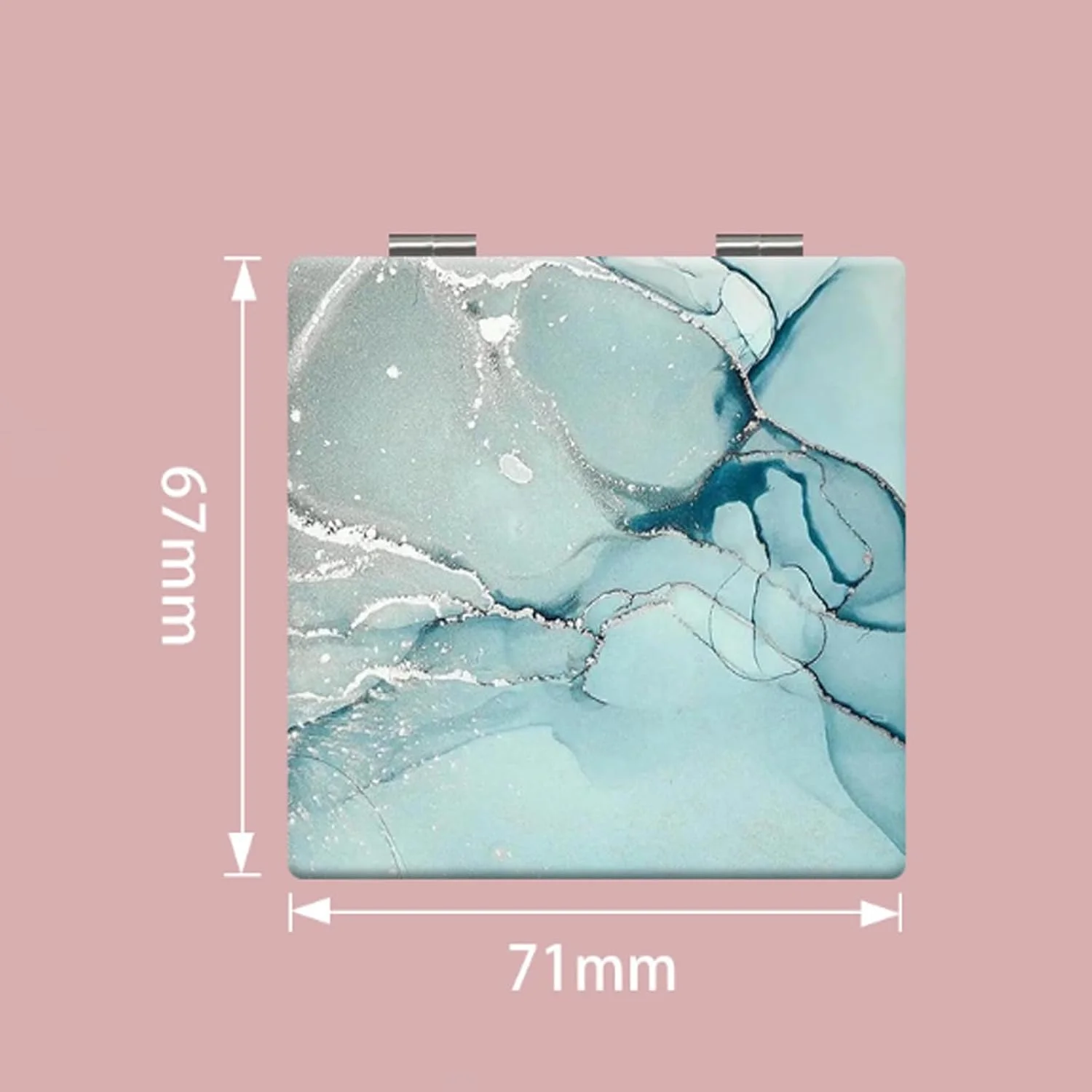 آینه جیبی تزویق 4 عددی، آینه جمع و جور، آینه مسافرتی کوچک با بزرگنمایی، آینه دستی جیبی تاشو دو طرفه با طرح مرمر آینه جیبی تزویق 4 عددی، آینه جمع و جور، آینه مسافرتی کوچک با بزرگنمایی، آینه دستی جیبی تاشو دو طرفه با طرح مرمر