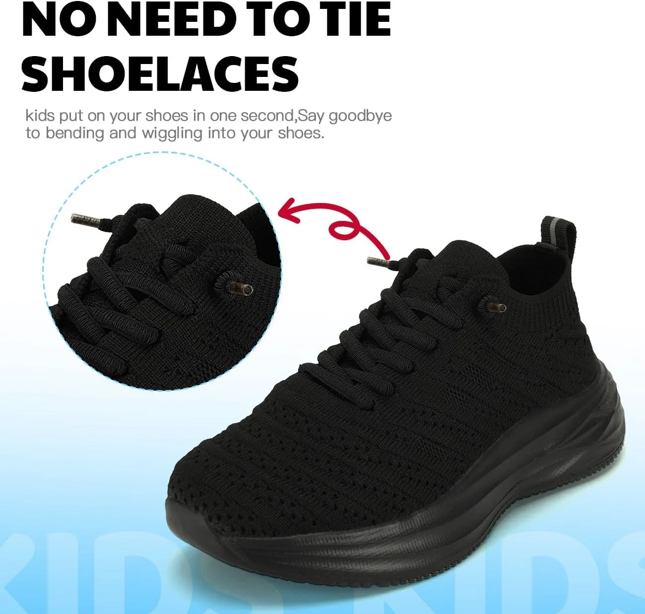 کفش ورزشی بافتنی تنفسی برای کودکان و نوجوانان - کفش های دویدن سبک وزن با زیره نرم، سایز 28-43