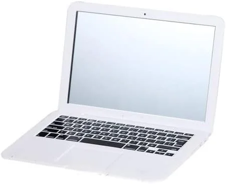 آینه جیبی SHIQIZHIJIA طرح لپ تاپ، آینه آرایشی کوچک تاشو مناسب استفاده در سفر برای زنان و دختران