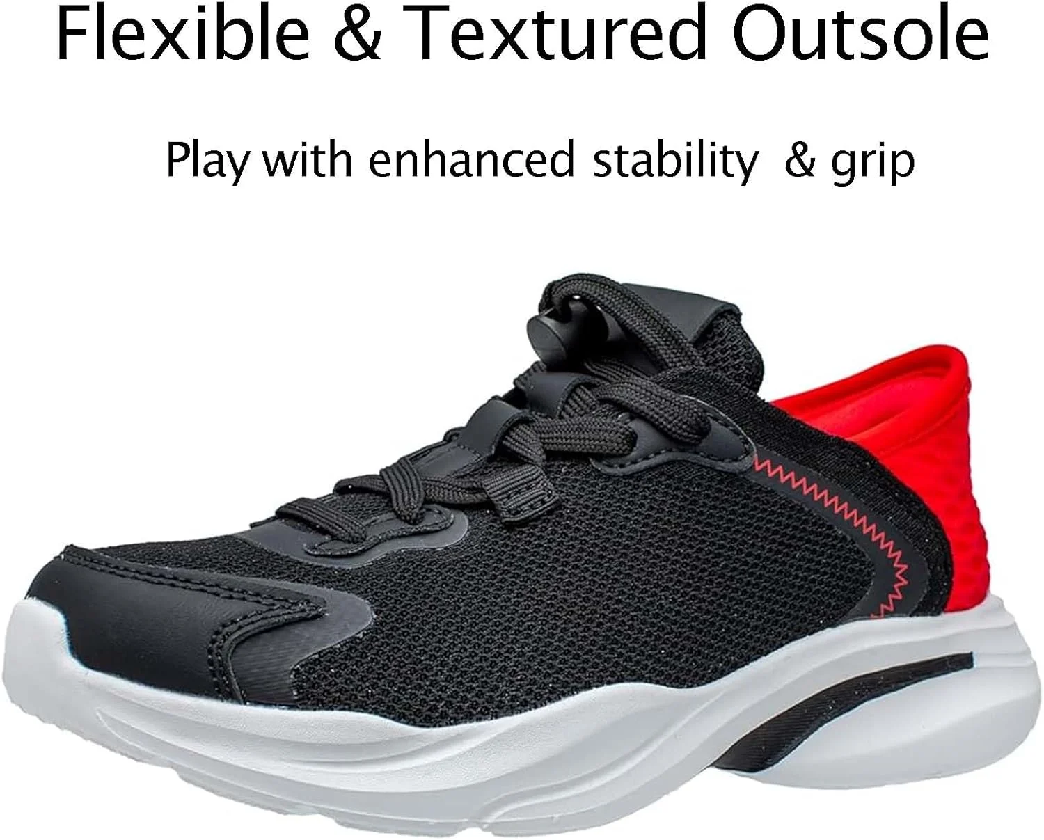 کفش‌های کتانی سبک و تنفسی برای کودکان و بزرگسالان - کفش‌های ورزشی و دویدن لغزنده، کفش‌های پیاده‌روی