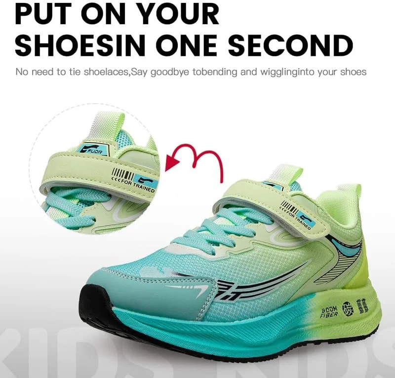 کفش ورزشی بچه گانه Lucky Kids، کفش های ورزشی سبک وزن، کفش های دویدن تنفسی، کفش های غیر لغزنده برای پسران و دختران