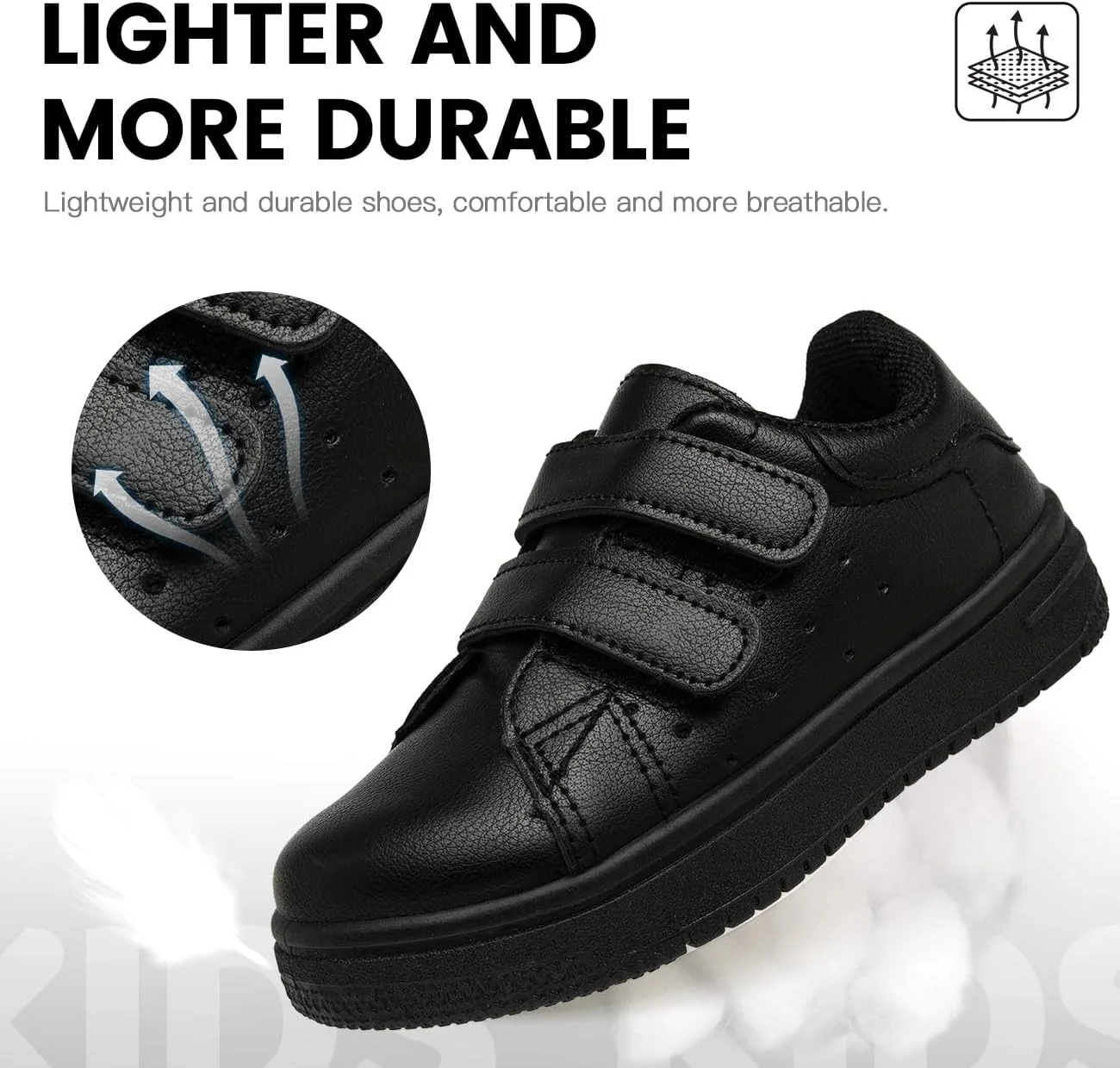 Lucky Kids Unisex Kids Sneakers Lightweight Walking Shoes Breathable Tennis Shoes Casual Sneakers