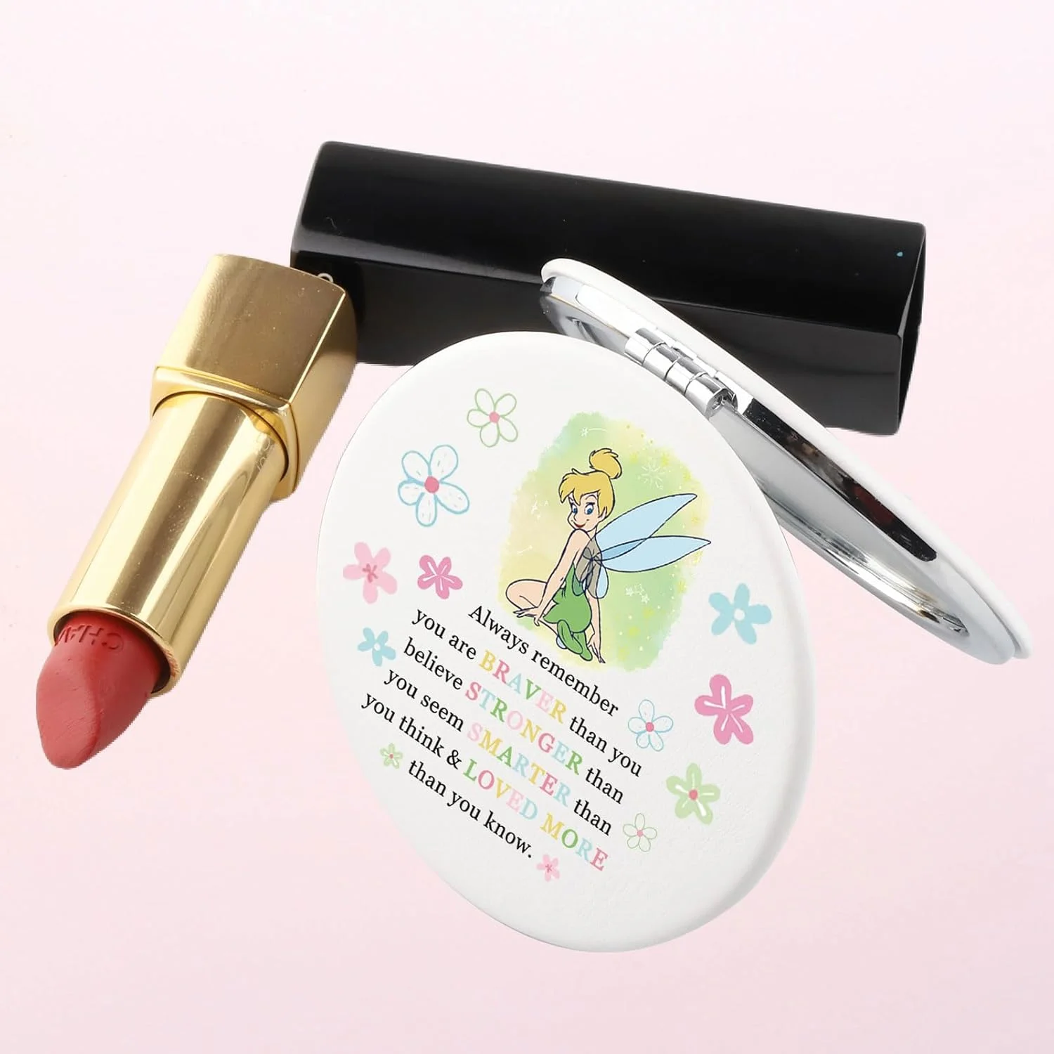 آینه جیبی سیرا تینکربل، هدیه ای پری وار، آینه جمع و جور تینکربل، هدیه تینکربل برای زنان، کالاهای تینکربل (شاهزاده خانم روح)