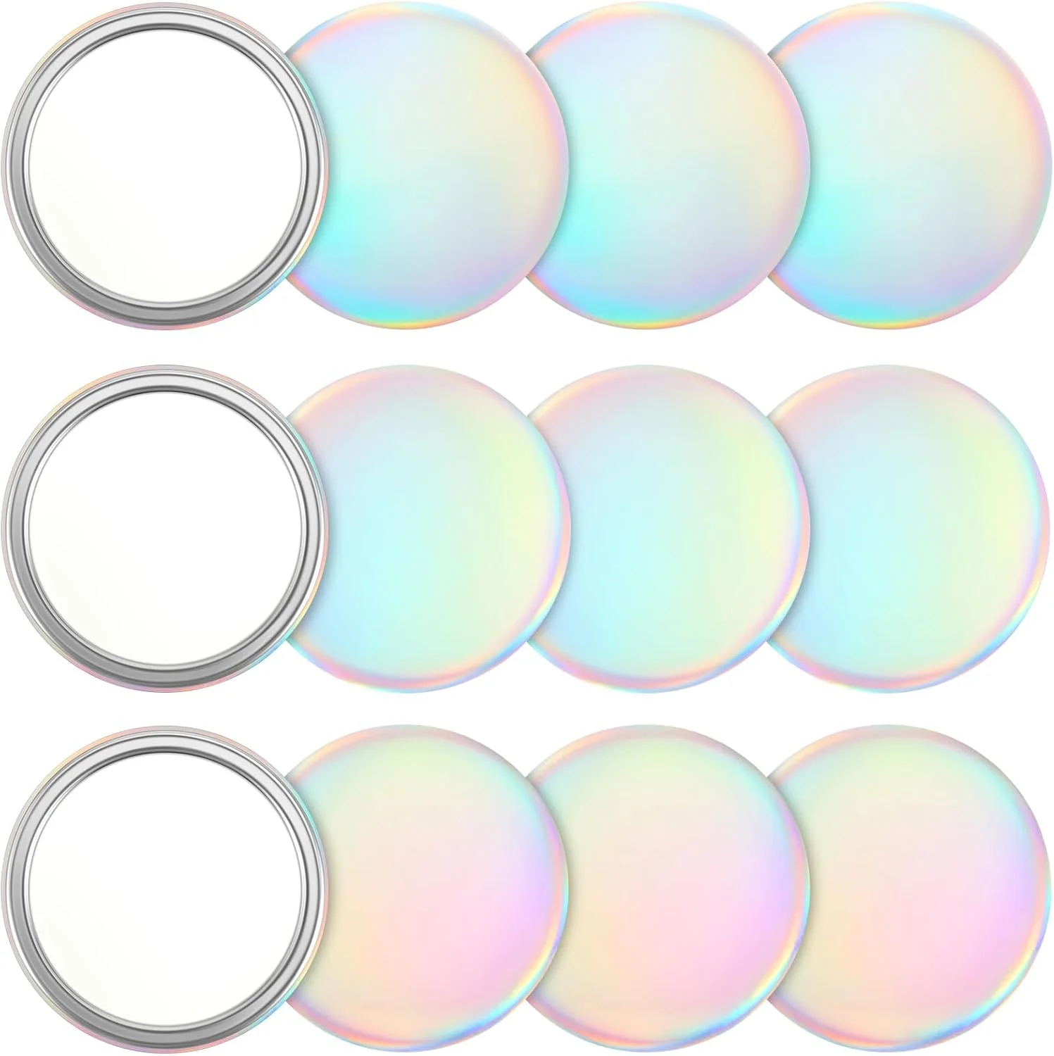 آینه جیبی فشرده کانکلی، 12 عددی، 7 سانتی متری، هدیه عمده، آینه کوچک هولوگرافی رنگین کمانی گرد برای کیف پول، پرکننده های کیف هدیه، لوازم مهمانی دخترانه، مسافرت روزانه آینه جیبی فشرده کانکلی، 12 عددی، 7 سانتی متری، هدیه عمده، آینه کوچک هولوگرافی رنگین کمانی گرد برای کیف پول، پرکننده های کیف هدیه، لوازم مهمانی دخترانه، مسافرت روزانه